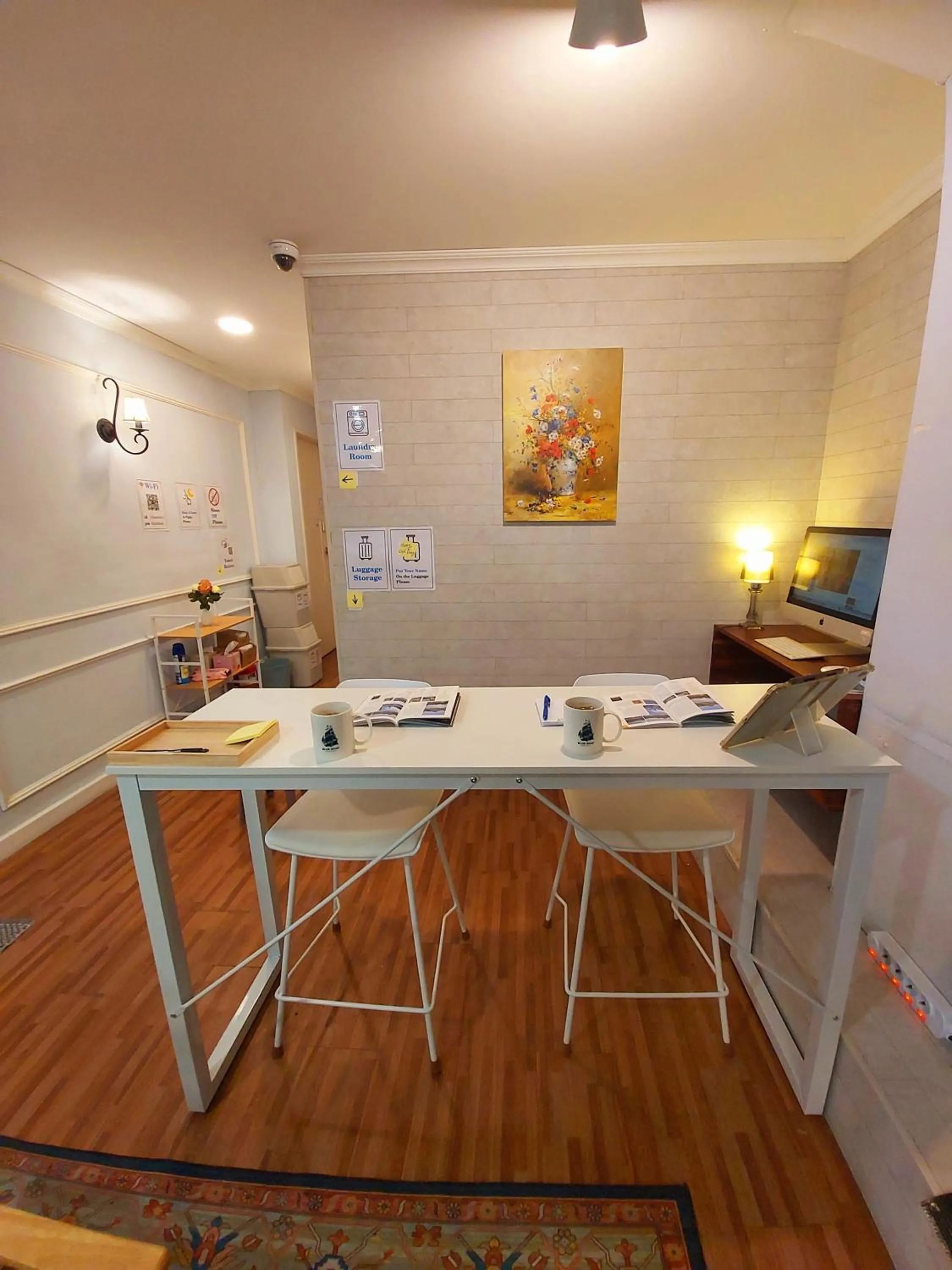 Living room in Blue Boat Hostel Myeongdong