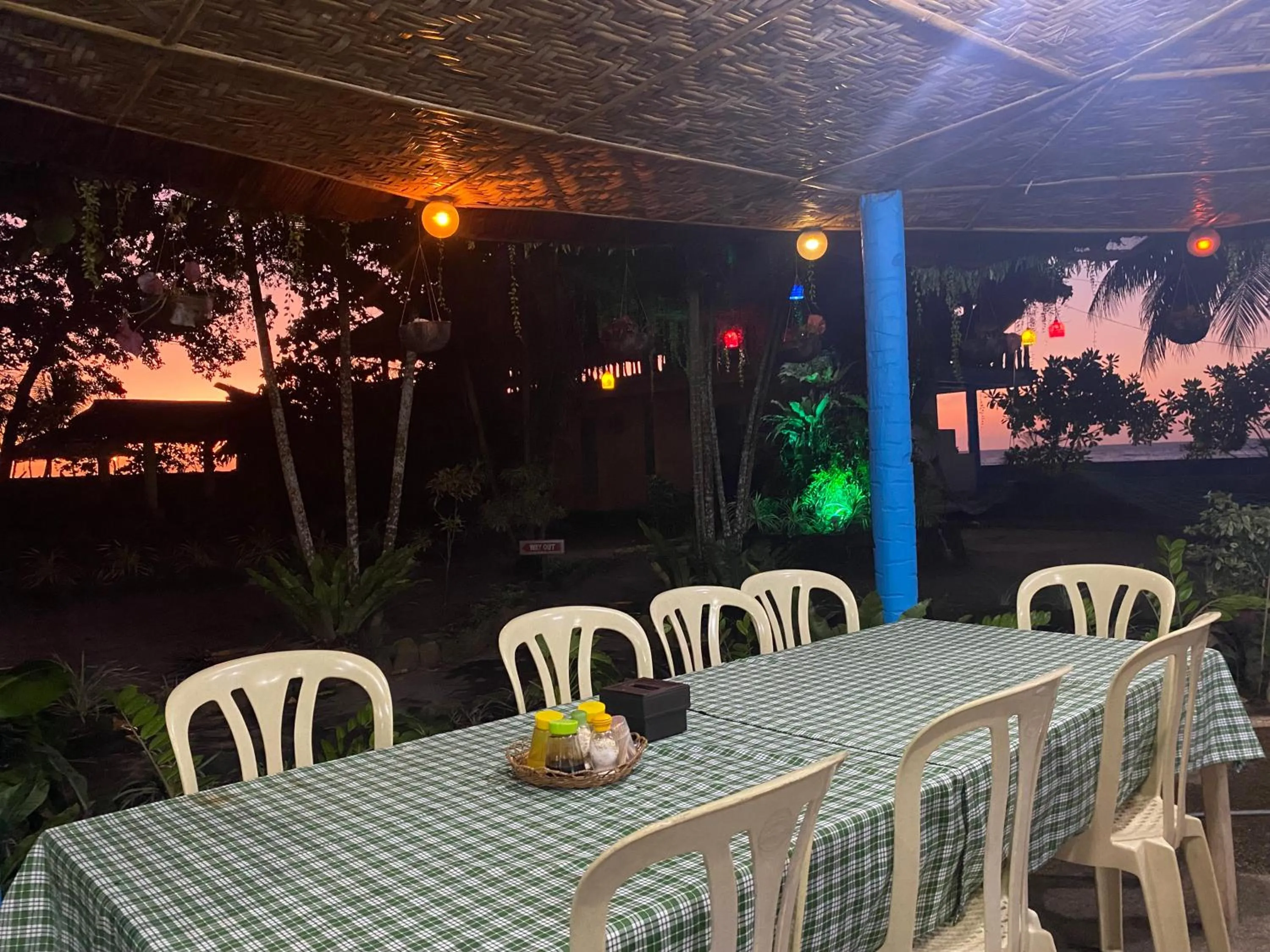Dining area in Camiguin Island Golden Sunset Beach Club