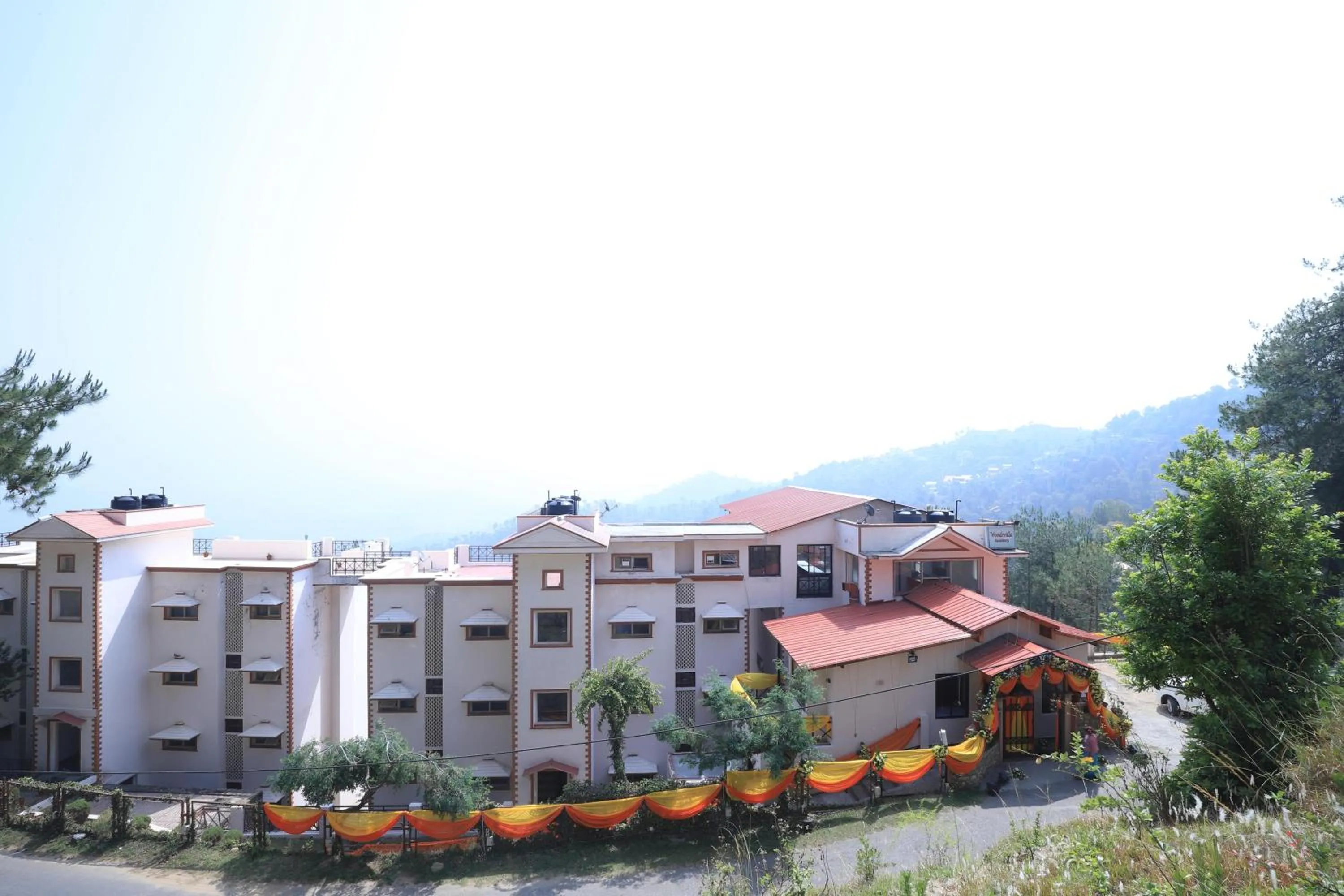 Facade/entrance in Woodsvilla Residency Ranikhet