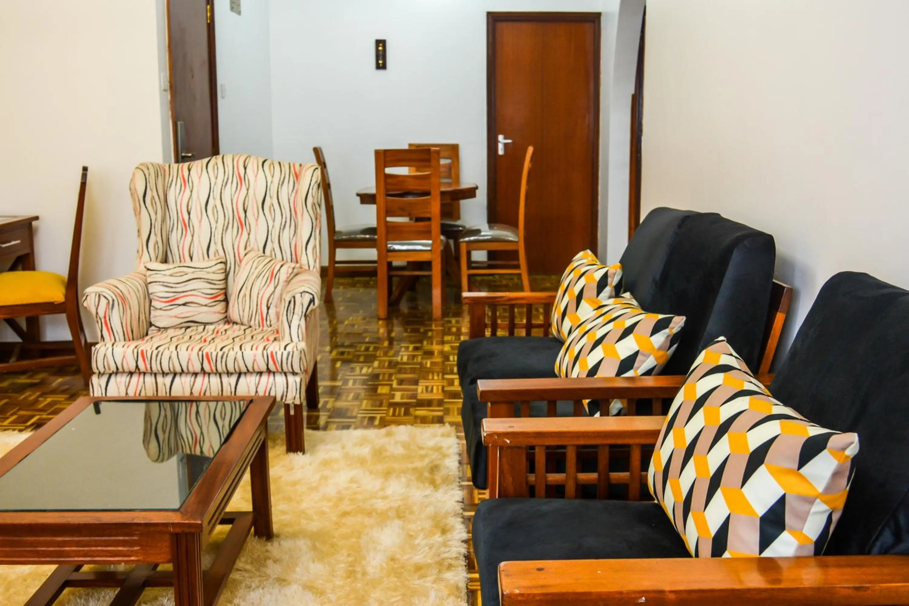 Living room in Brickwood Apartments