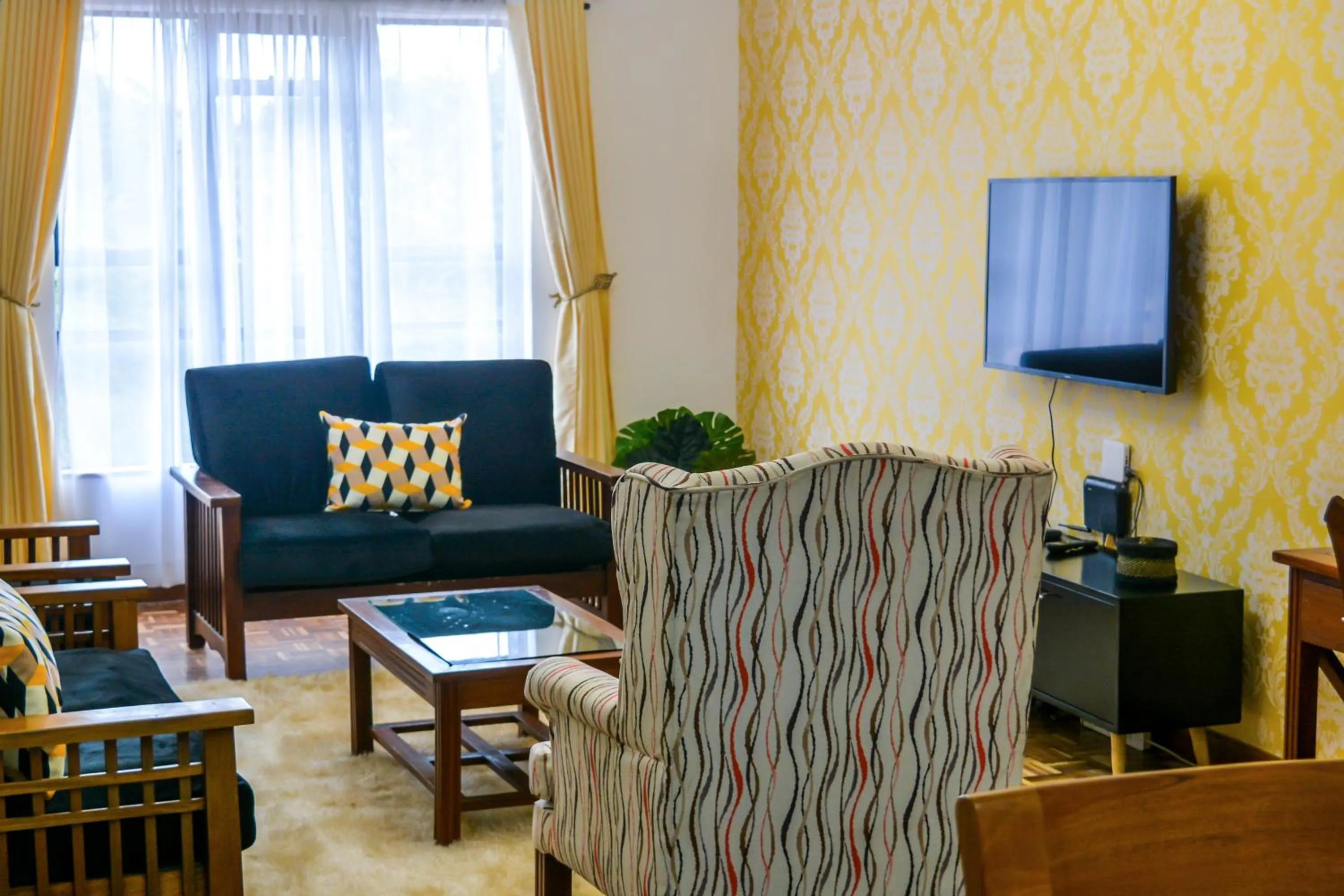 Living room in Brickwood Apartments