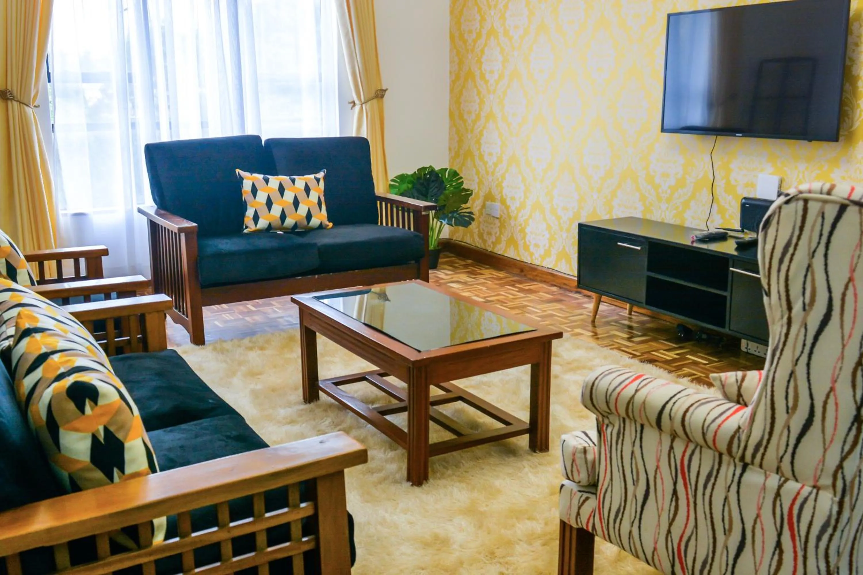 Living room in Brickwood Apartments