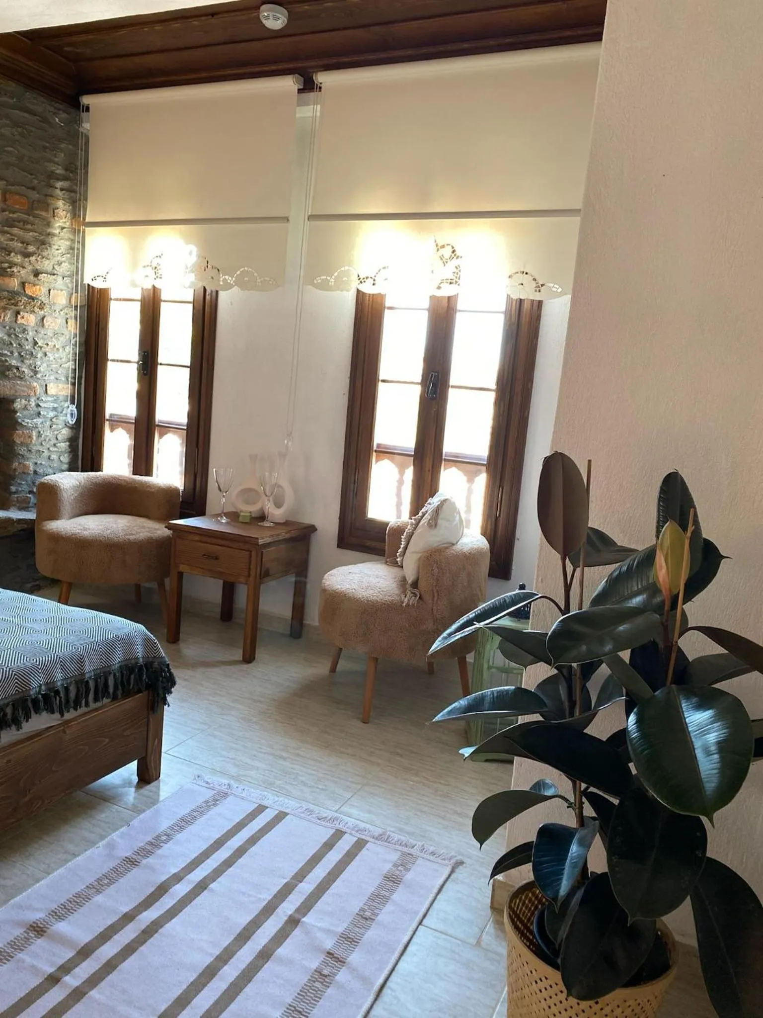 Bed in Şirince Kirke Otel