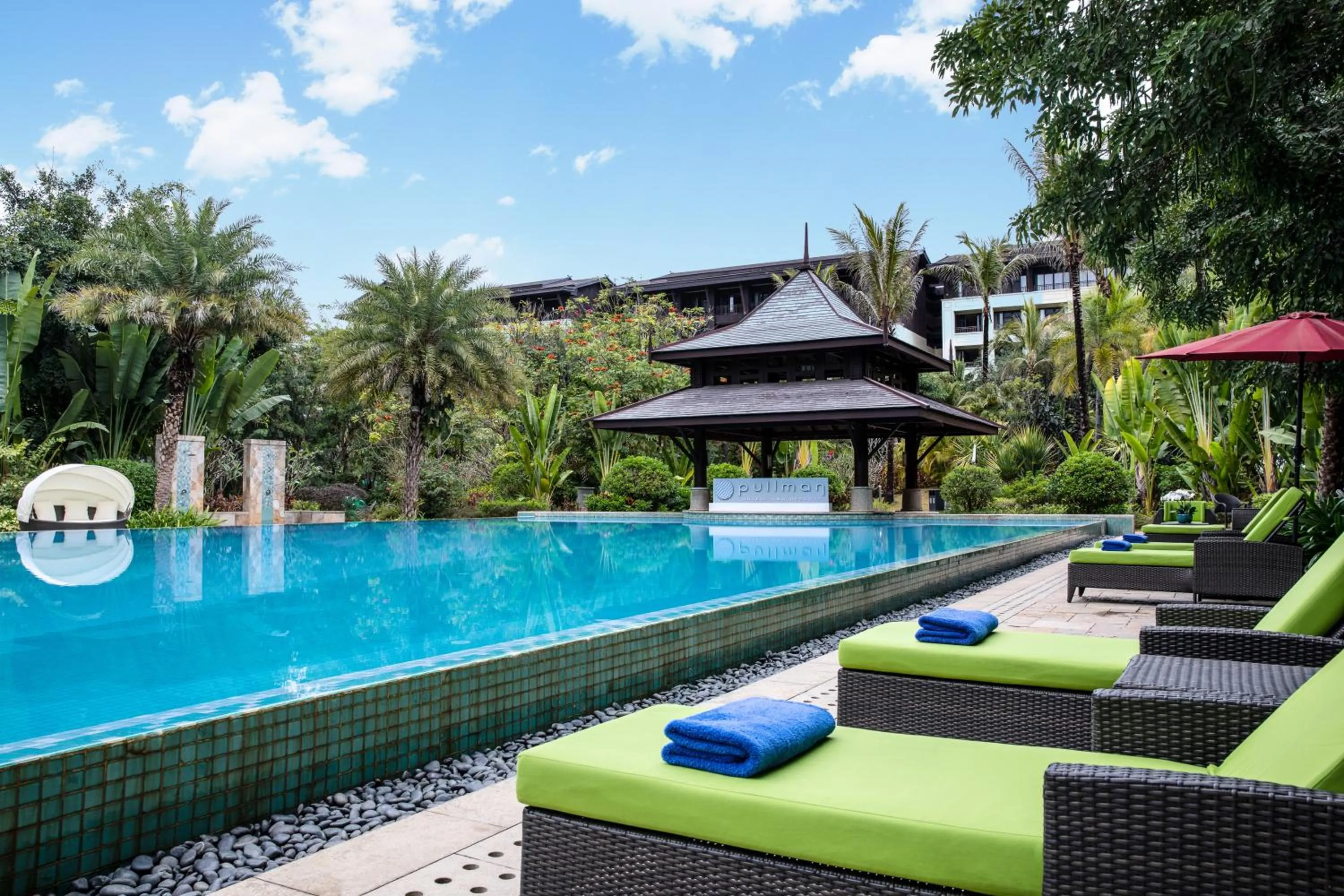 Swimming pool in Pullman Resort Xishuangbanna