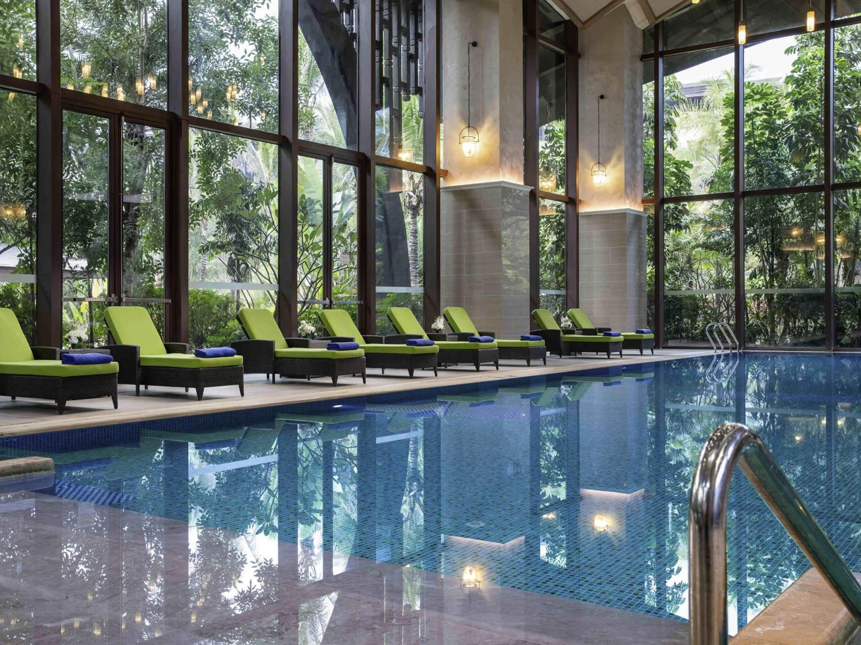 Pool view in Pullman Resort Xishuangbanna