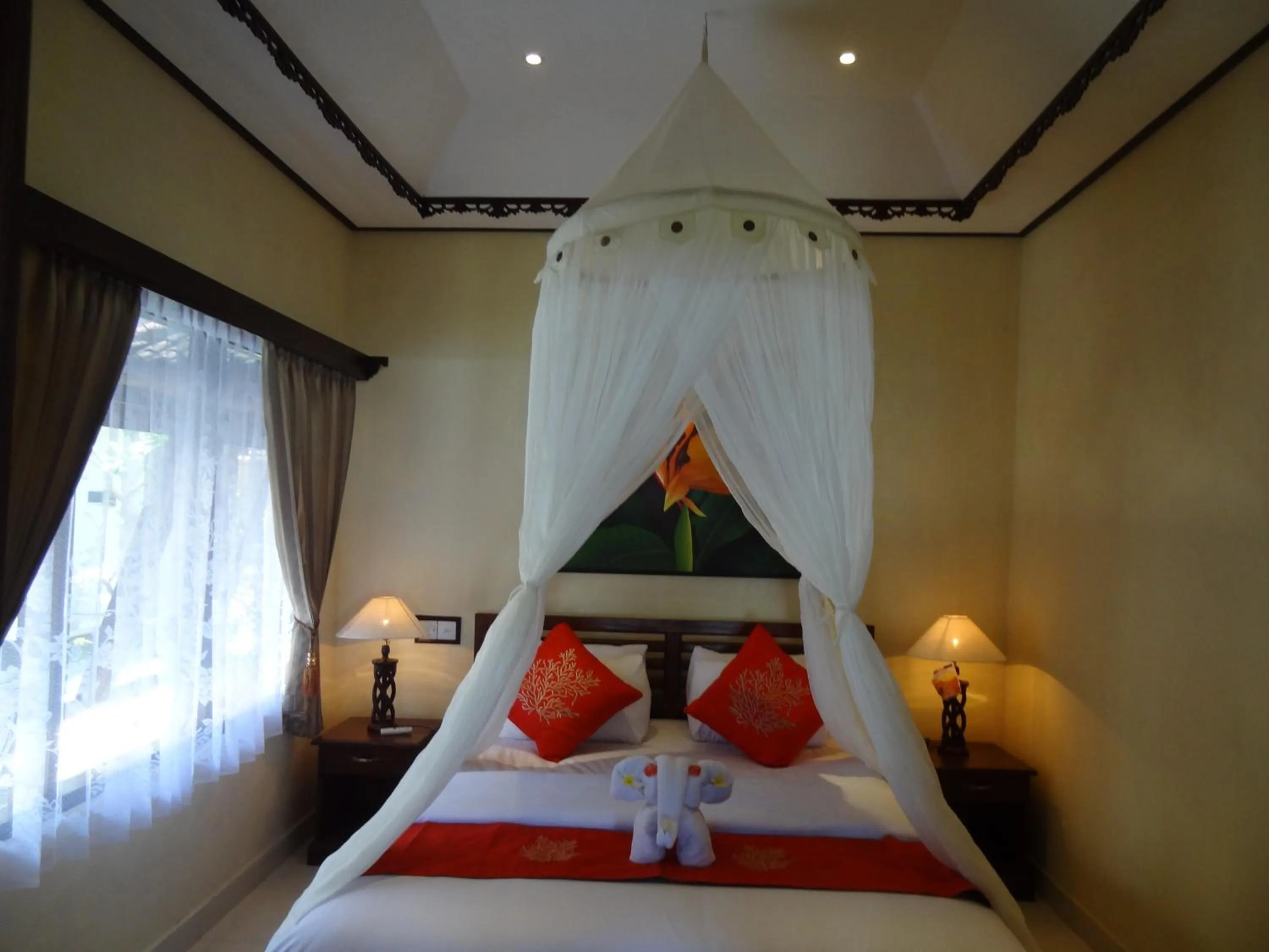 Bed in Segara Wangi Beach Cottages