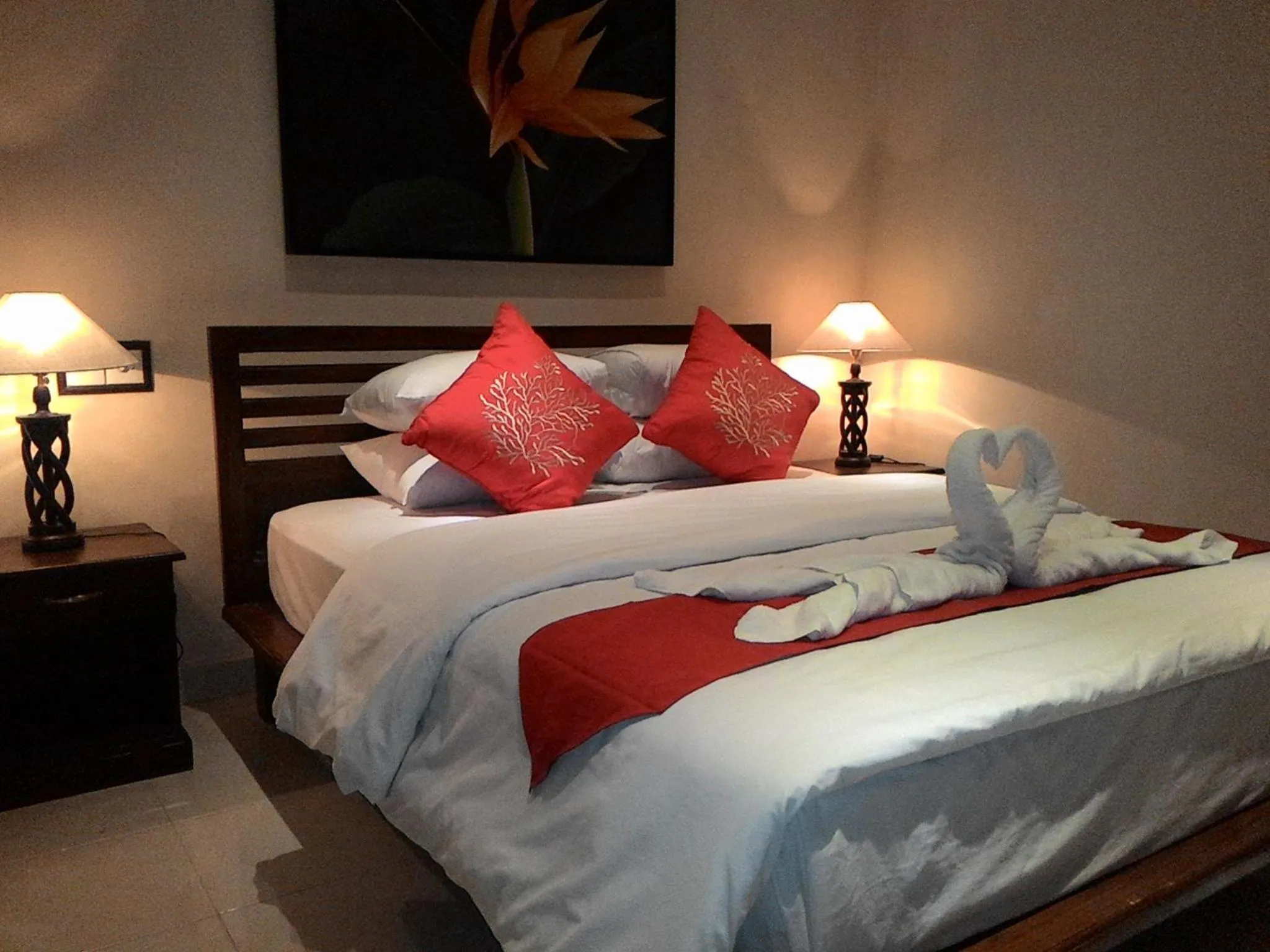 Bed in Segara Wangi Beach Cottages