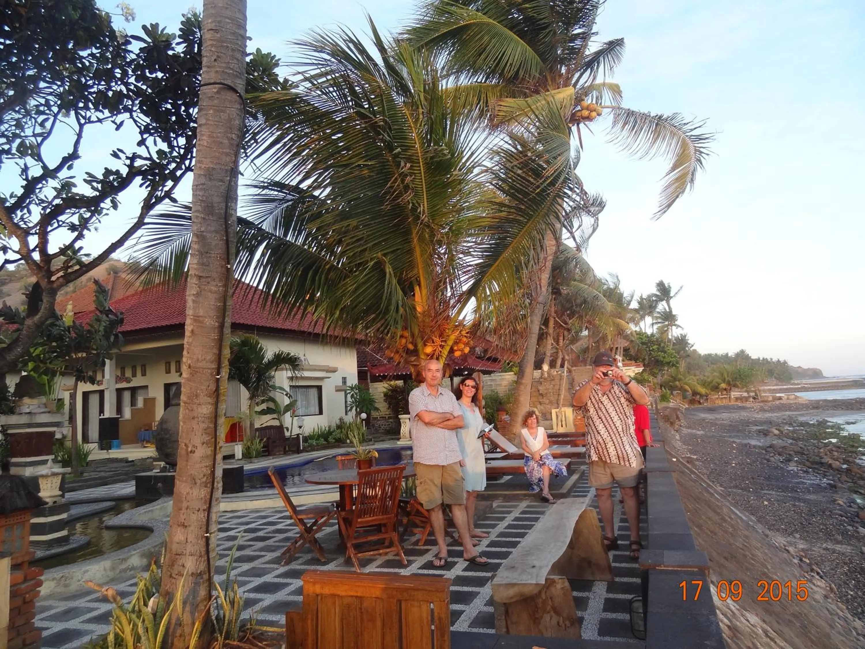 Patio in Segara Wangi Beach Cottages