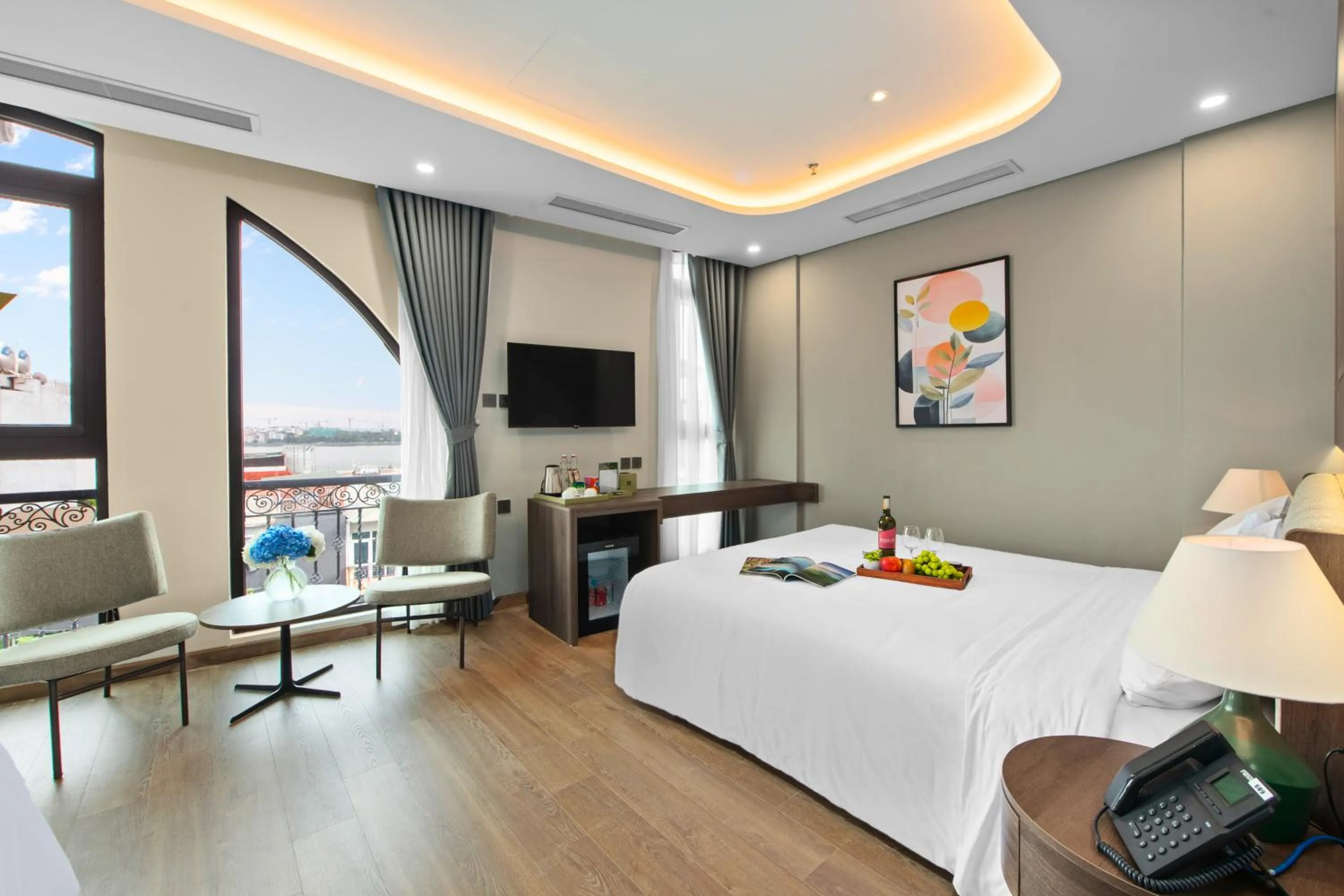 Coffee/tea facilities, Bed in Nature Hotel - Lac Long Quan