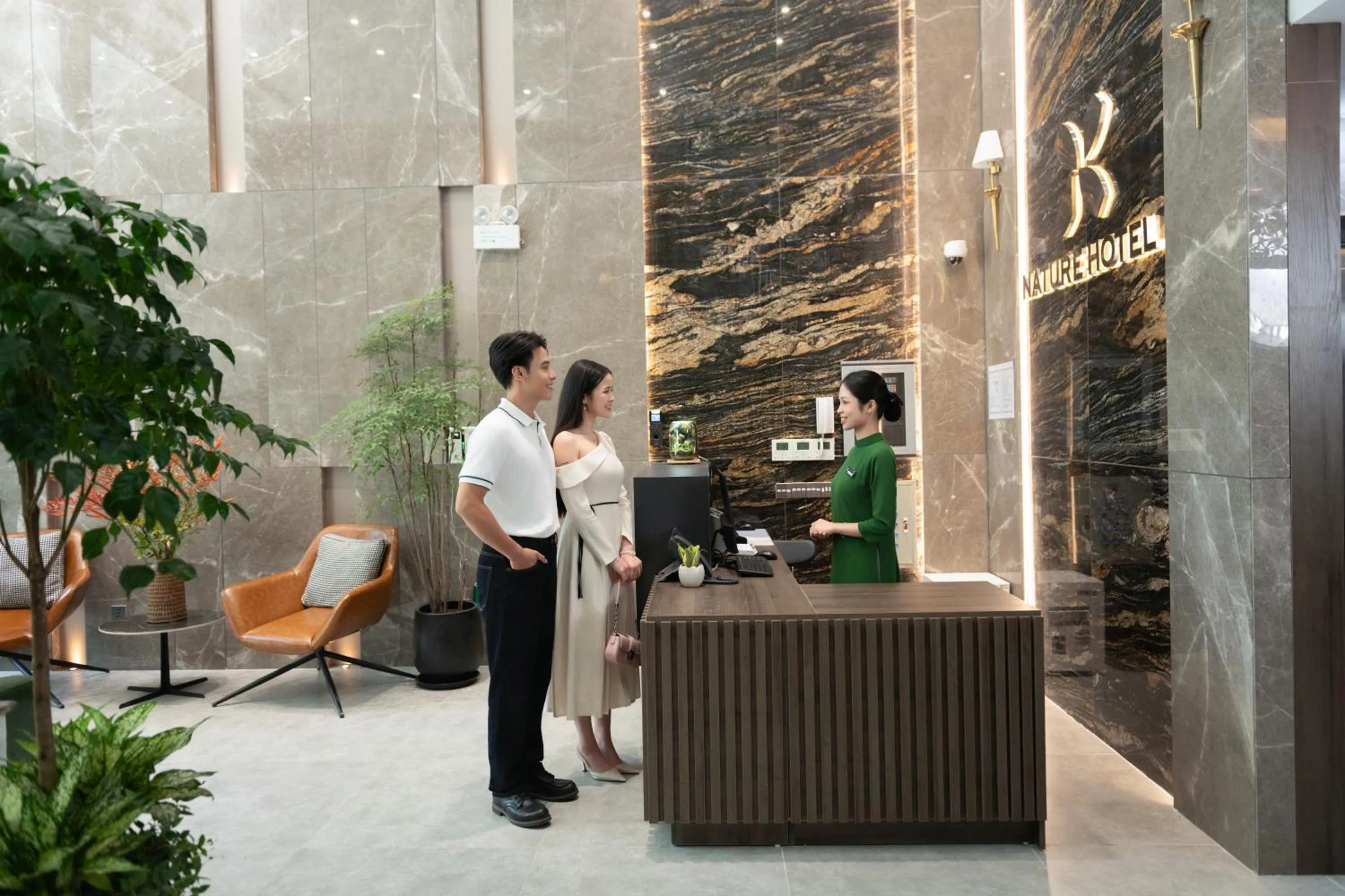 Lobby or reception in Nature Hotel - Lac Long Quan