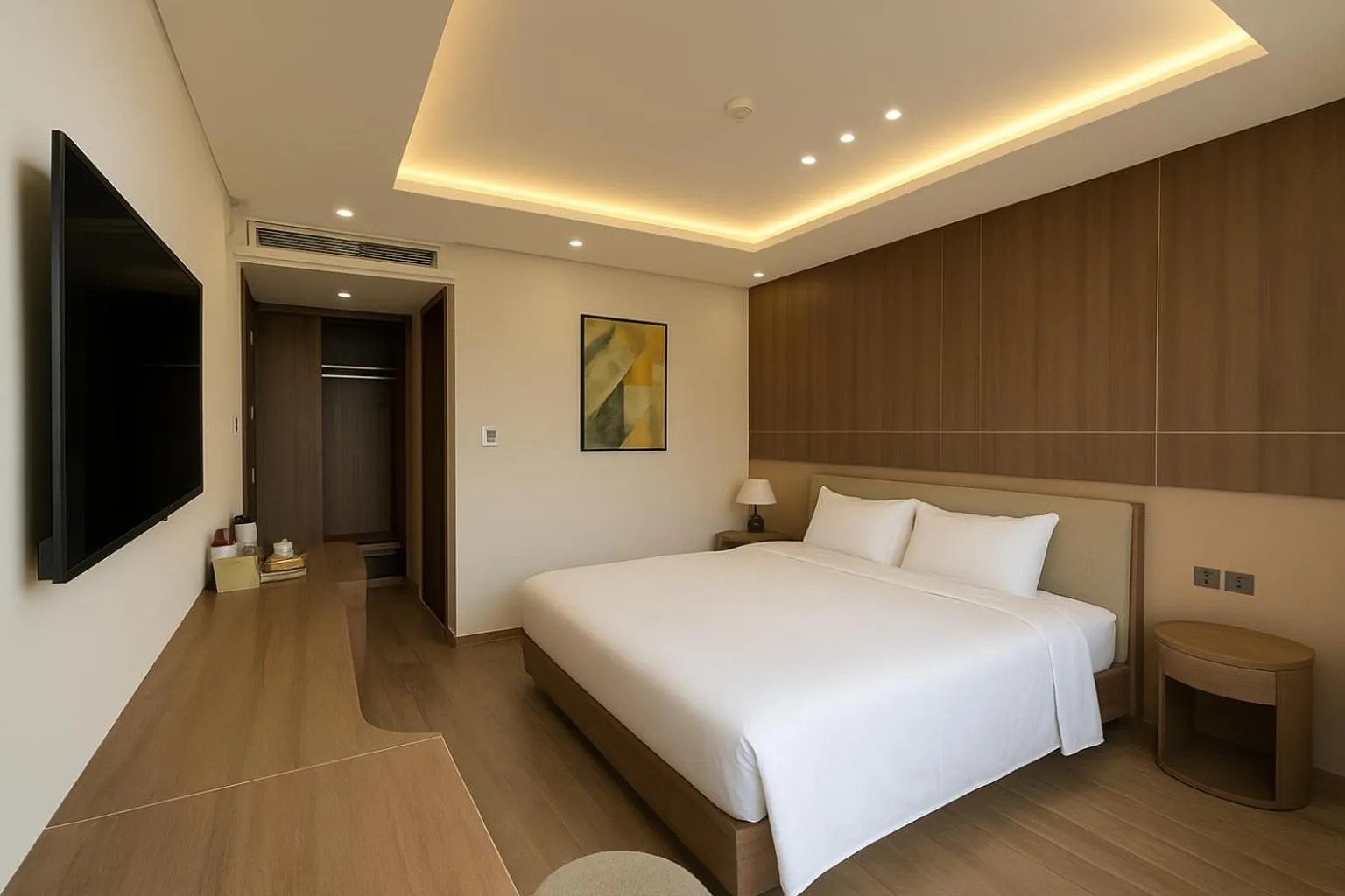 Bedroom, Bed in Nature Hotel - Lac Long Quan