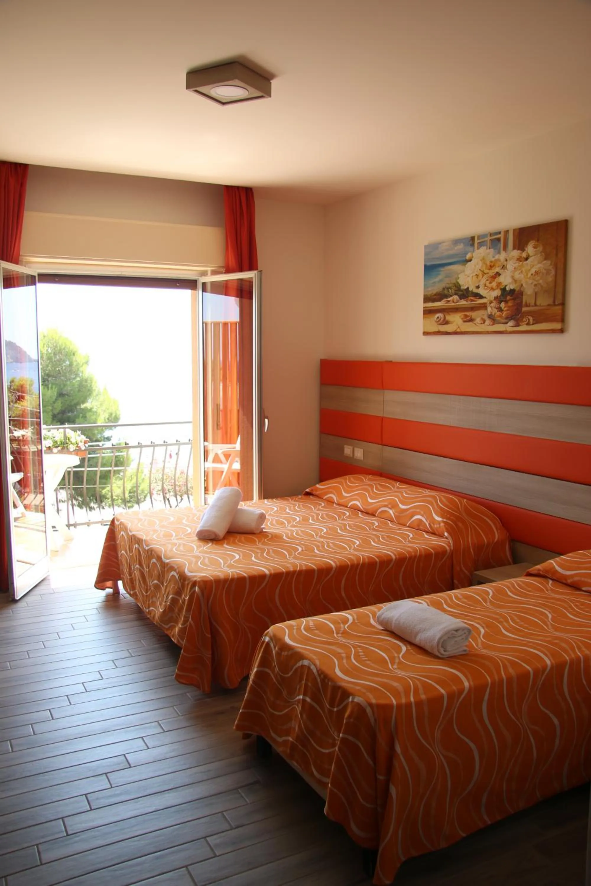 Bed in ChrisMare Hotel