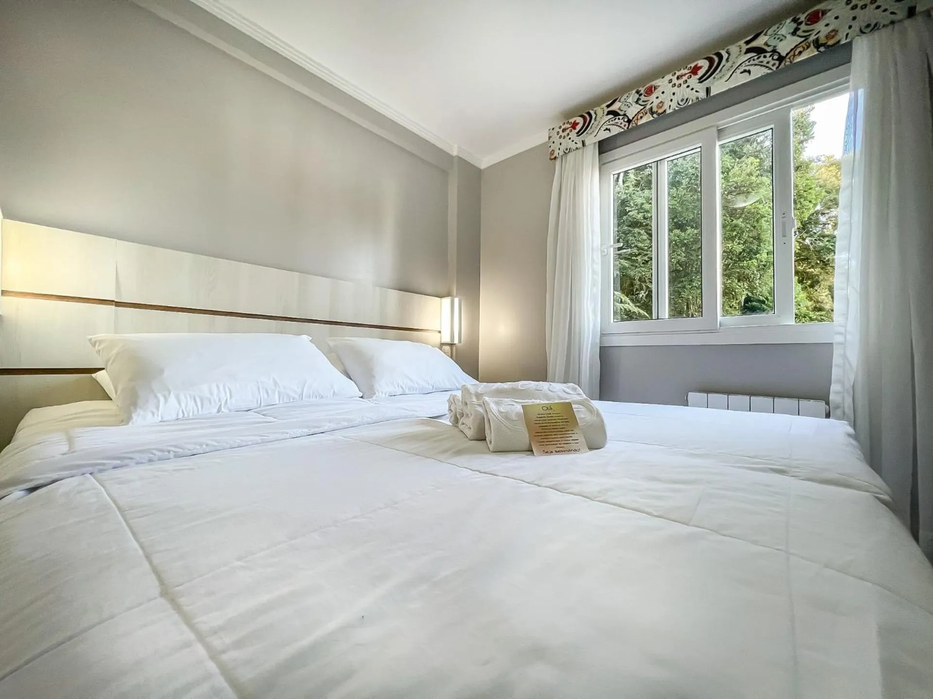 Bed in Pousada Viena