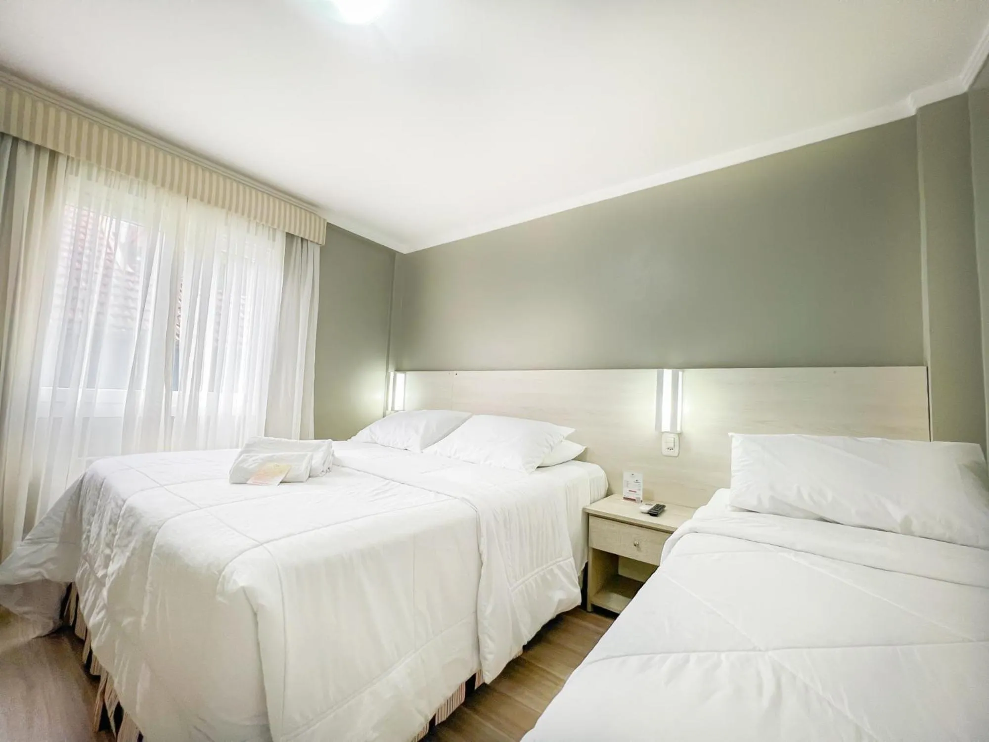 Bed in Pousada Viena