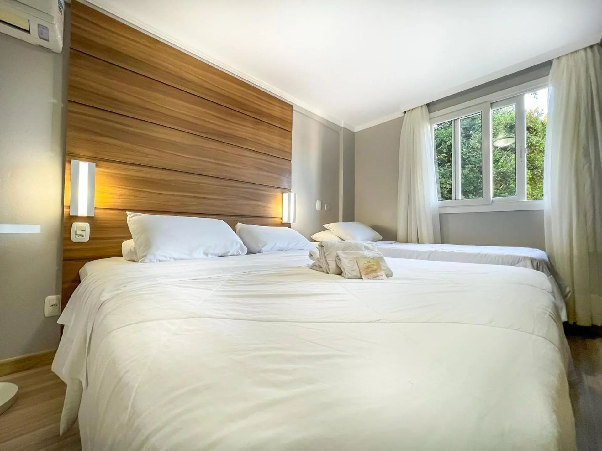 Bed in Pousada Viena