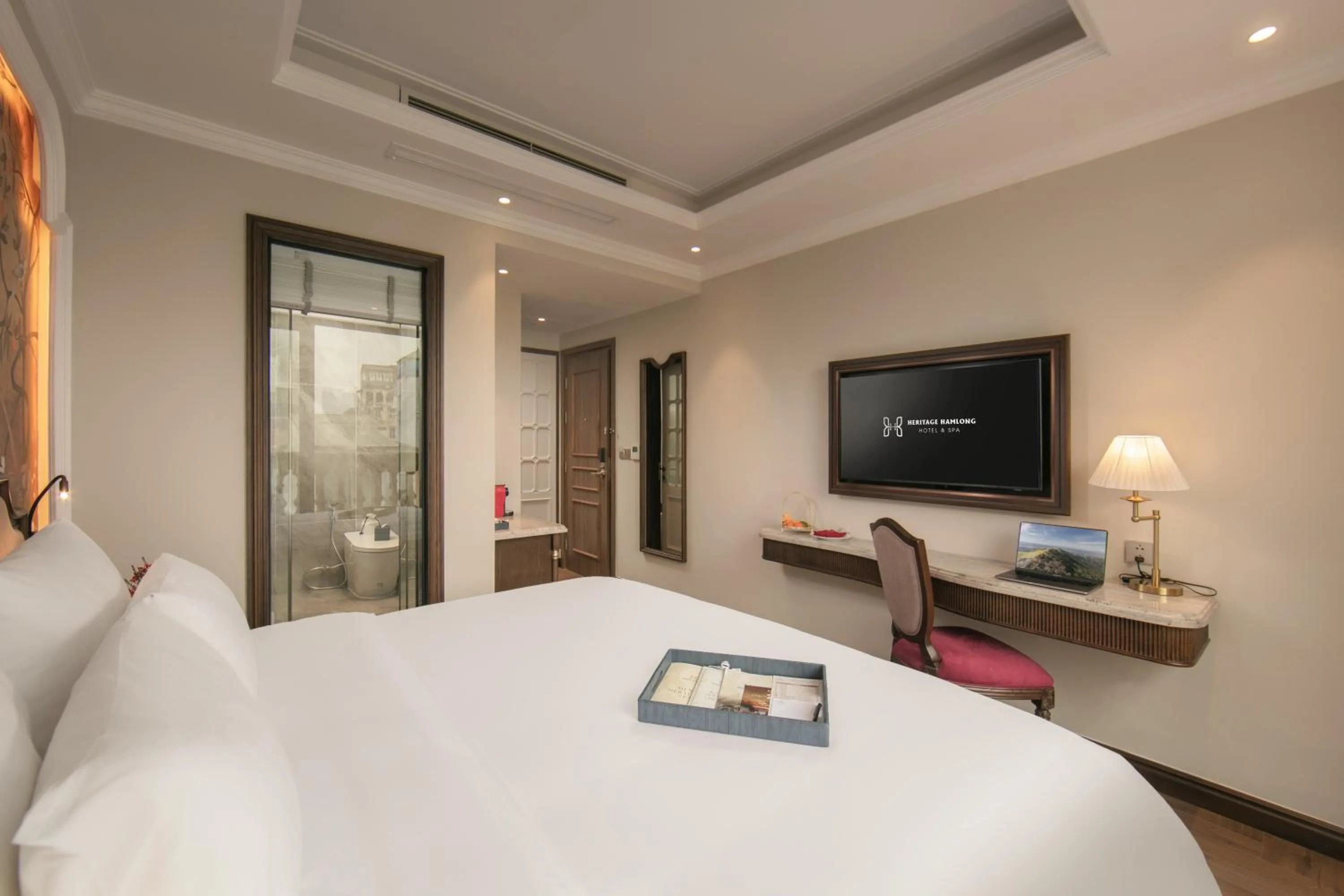 Bedroom, Bed in Heritage Ham Long Hotel and Spa