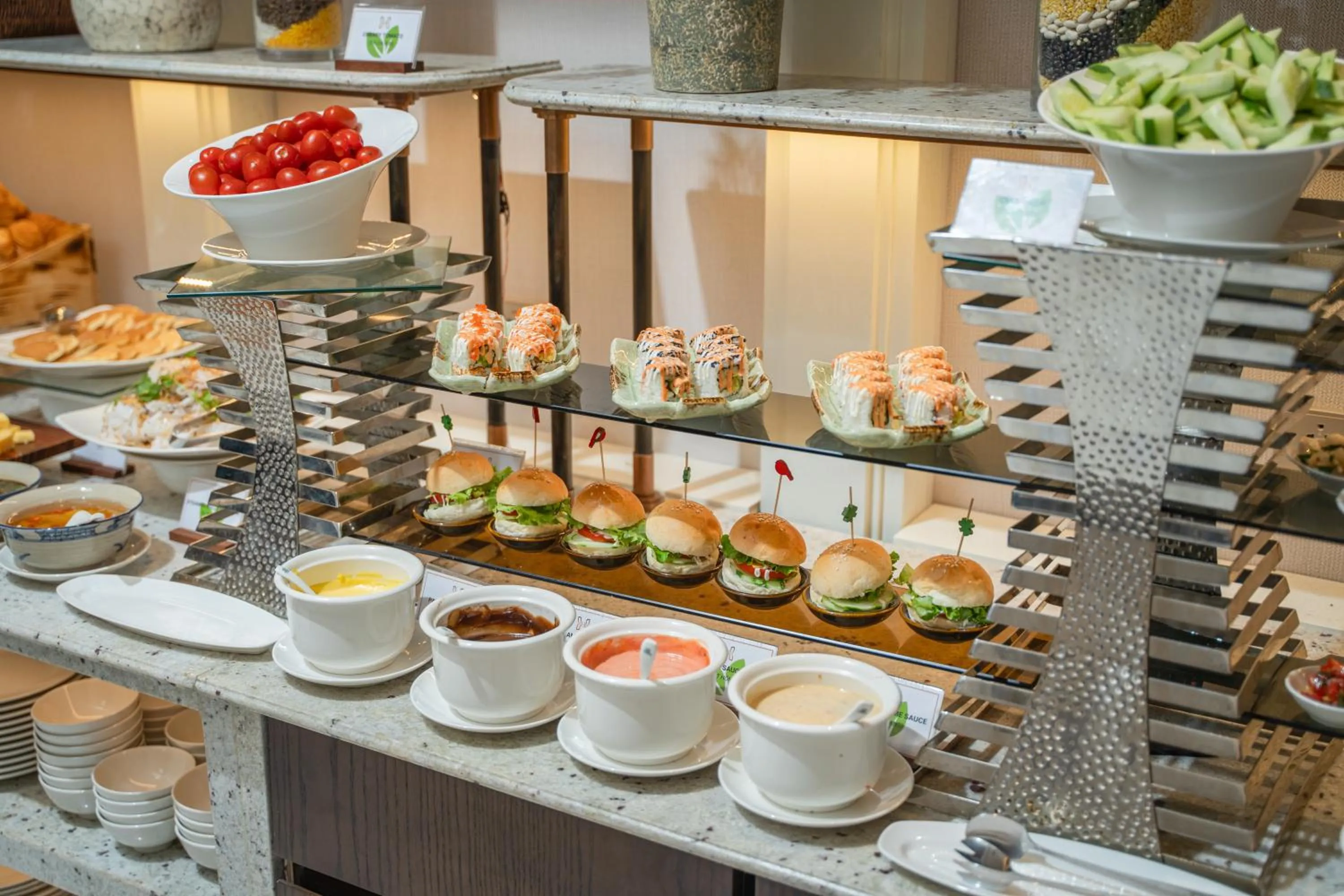 Buffet breakfast in Heritage Ham Long Hotel and Spa