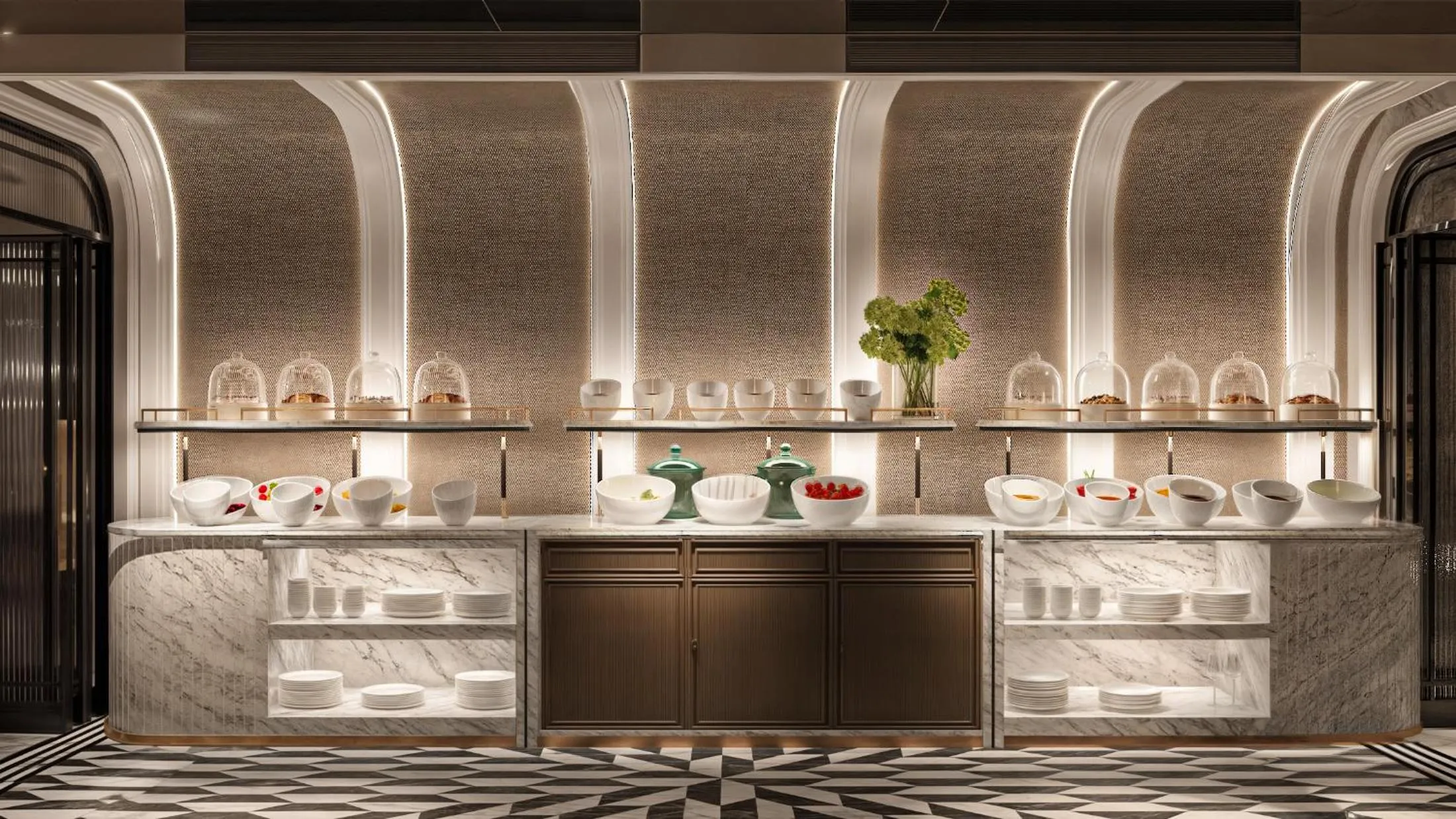 Buffet breakfast in Heritage Ham Long Hotel and Spa