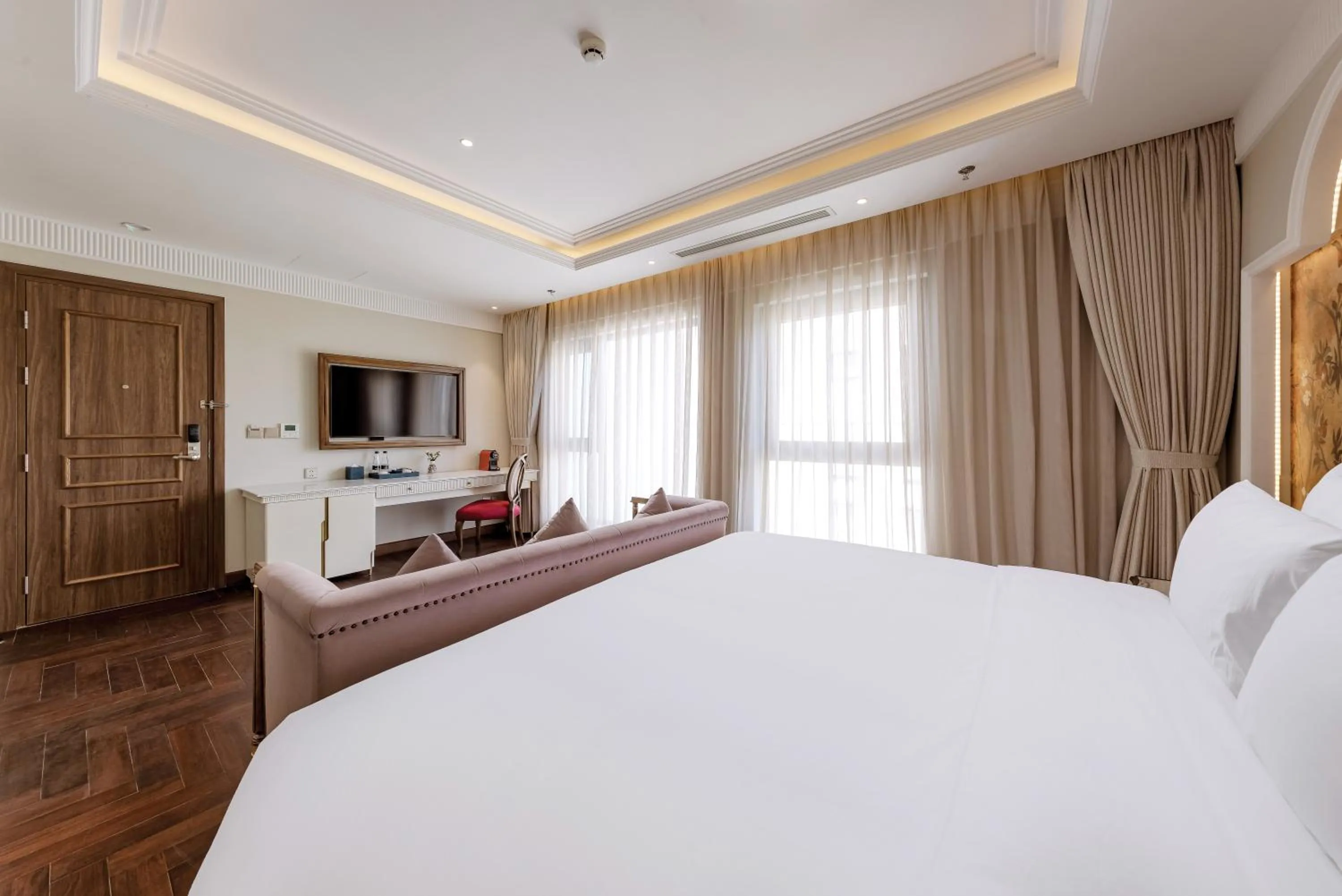 Bedroom, Bed in Heritage Ham Long Hotel and Spa