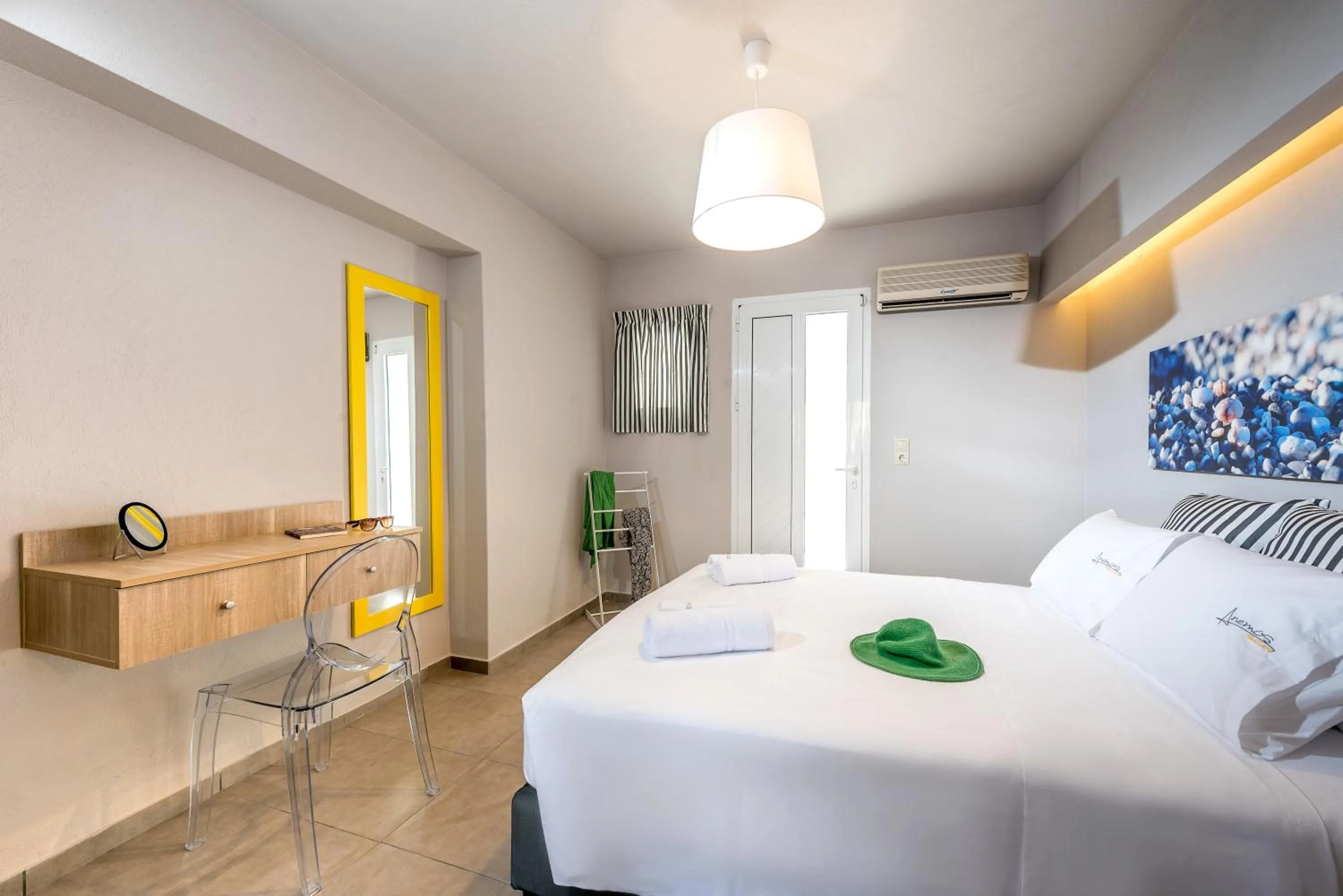 Bedroom, Bed in Anemos Suites by Estia