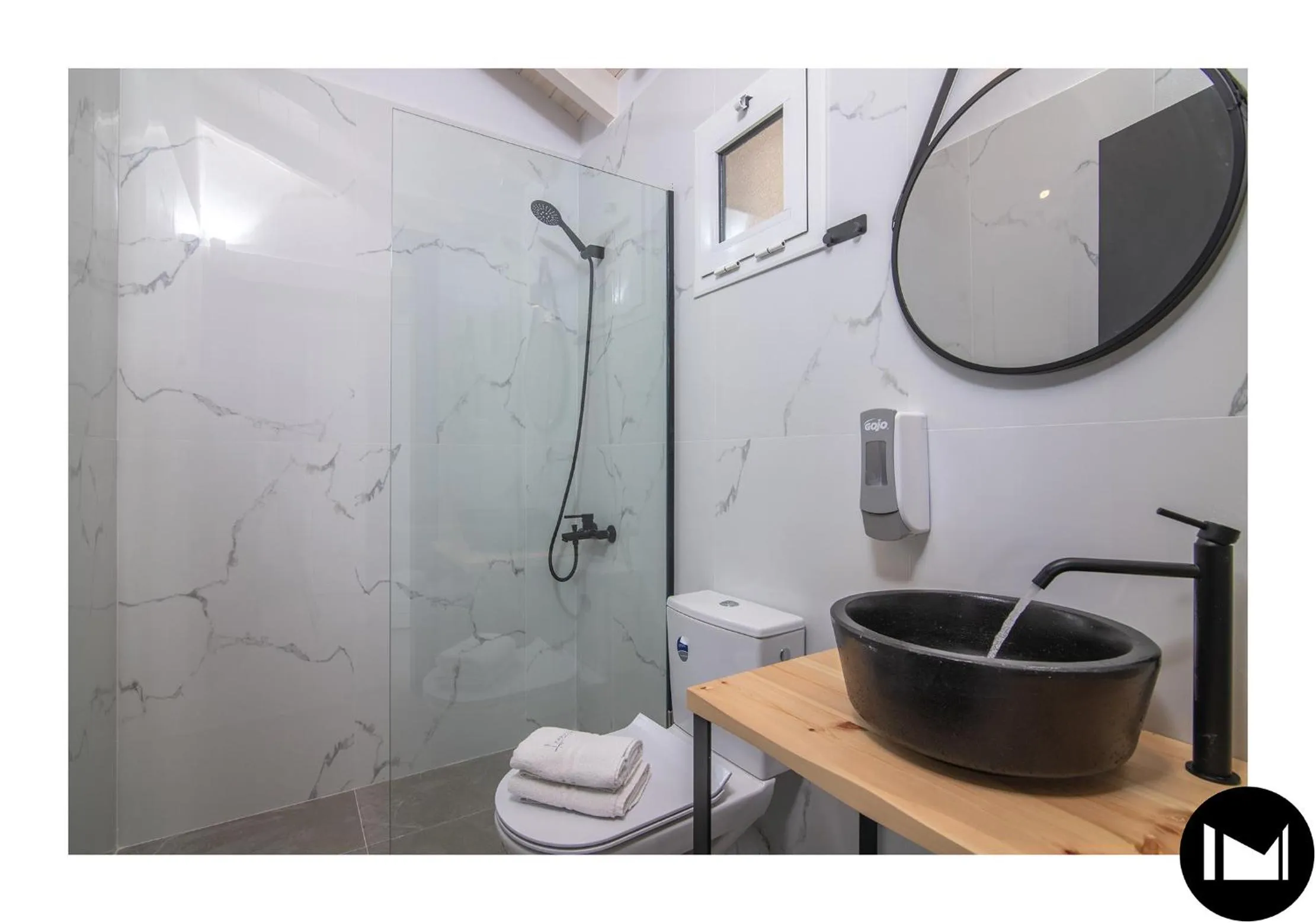 Bathroom in Anemos Suites by Estia