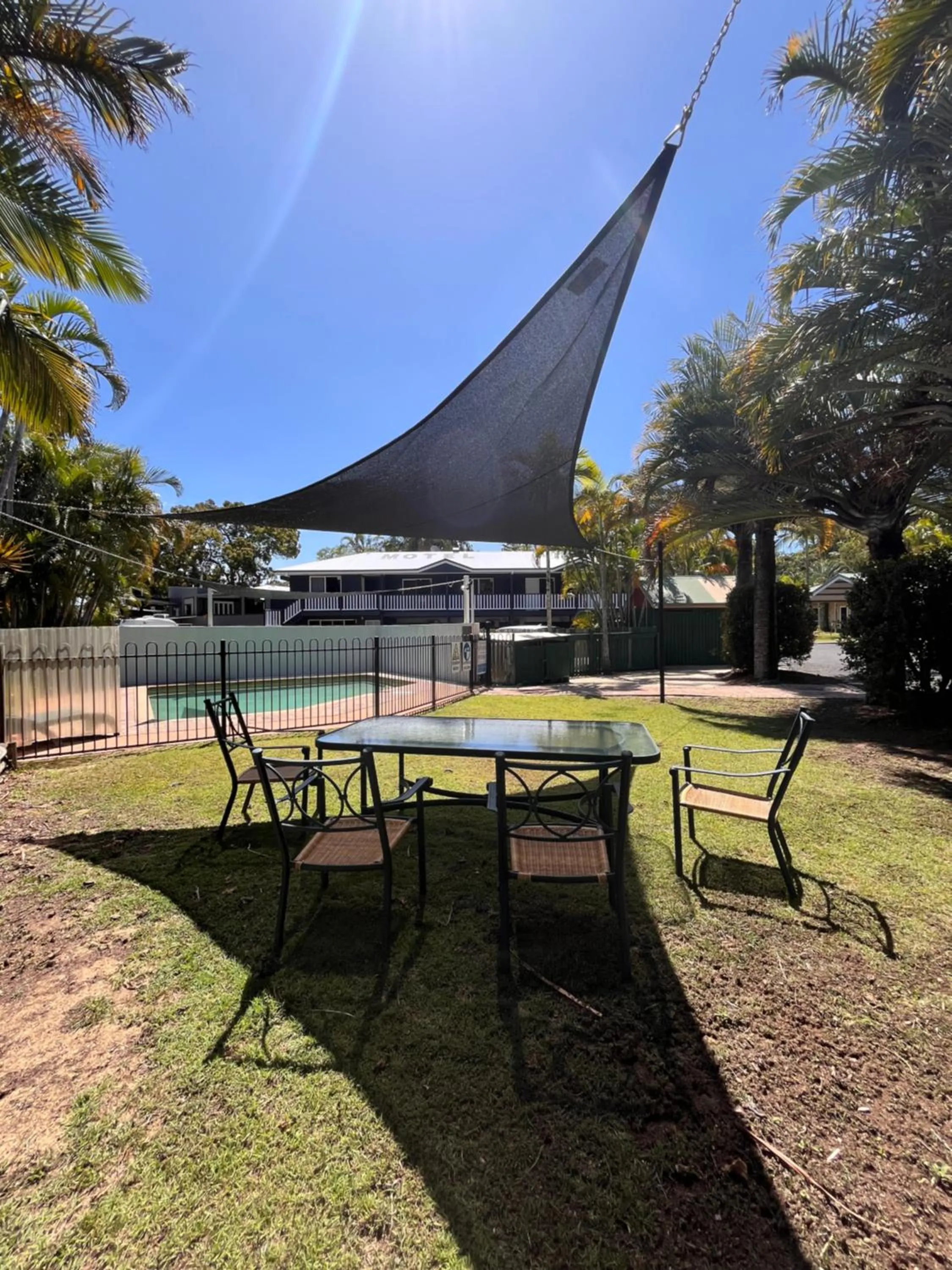 Swimming pool in Agnes Palms Motel