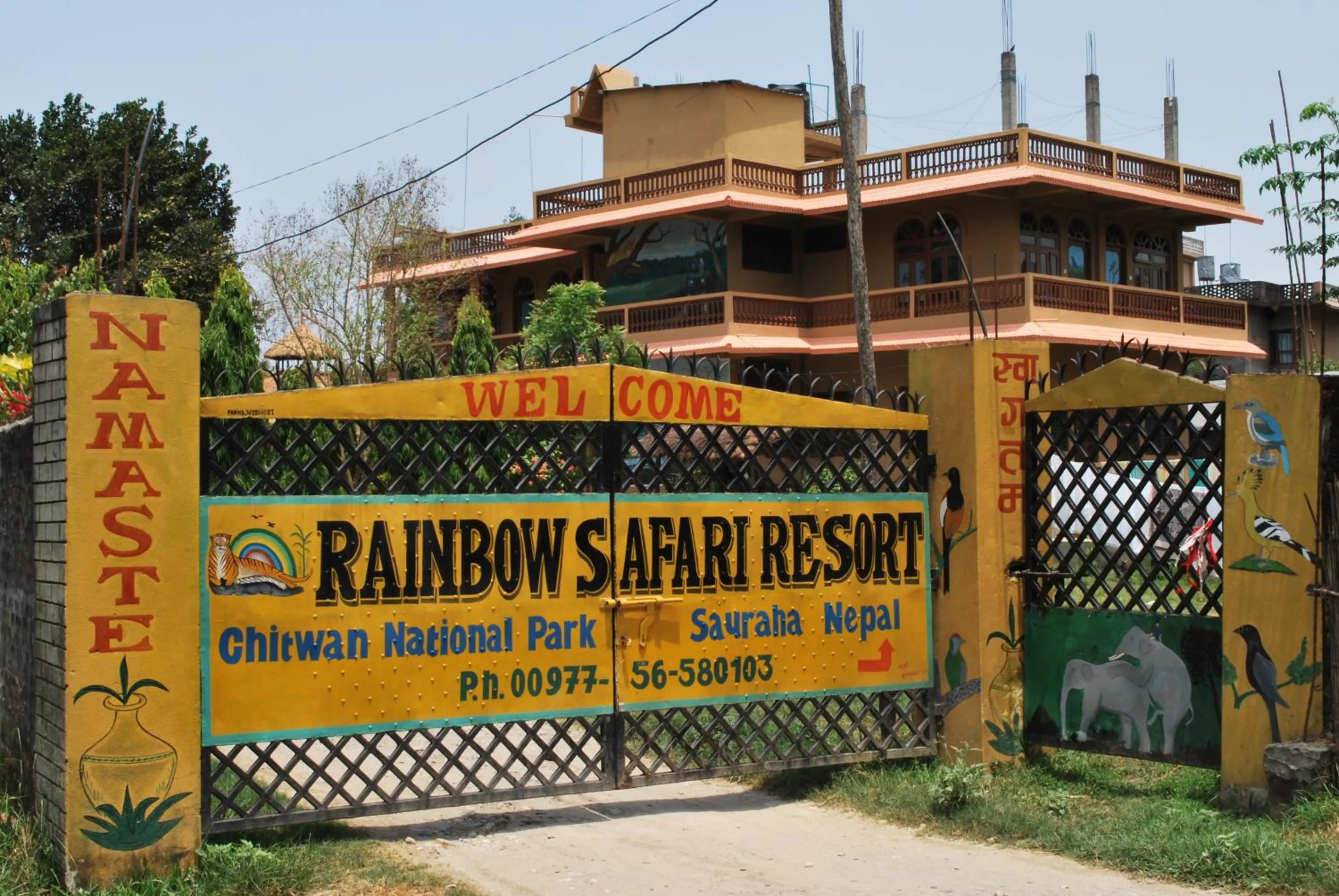 Property building in Rainbow Safari Resort