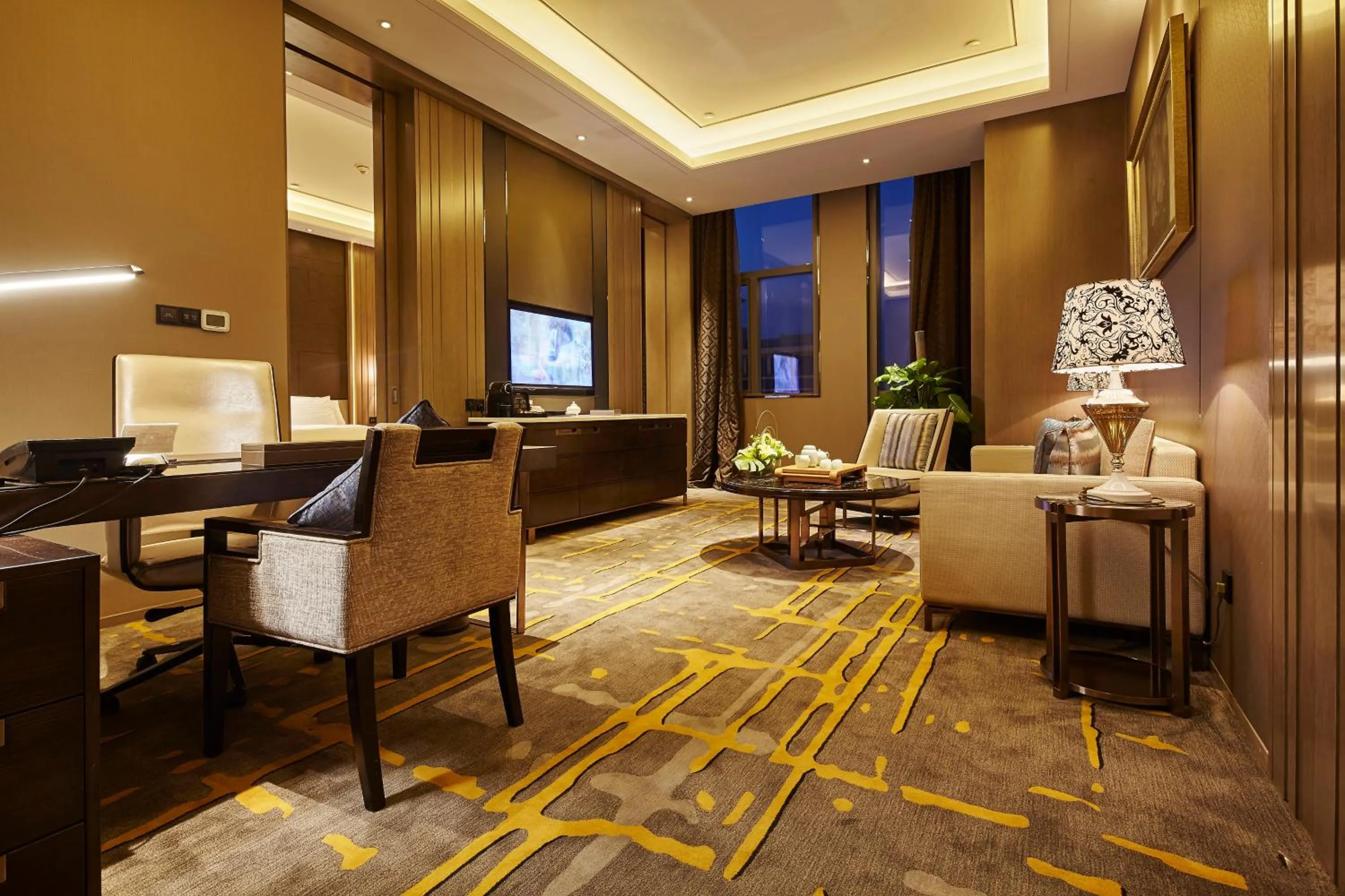 Decorative detail in Wanda Realm Hotel Dongying