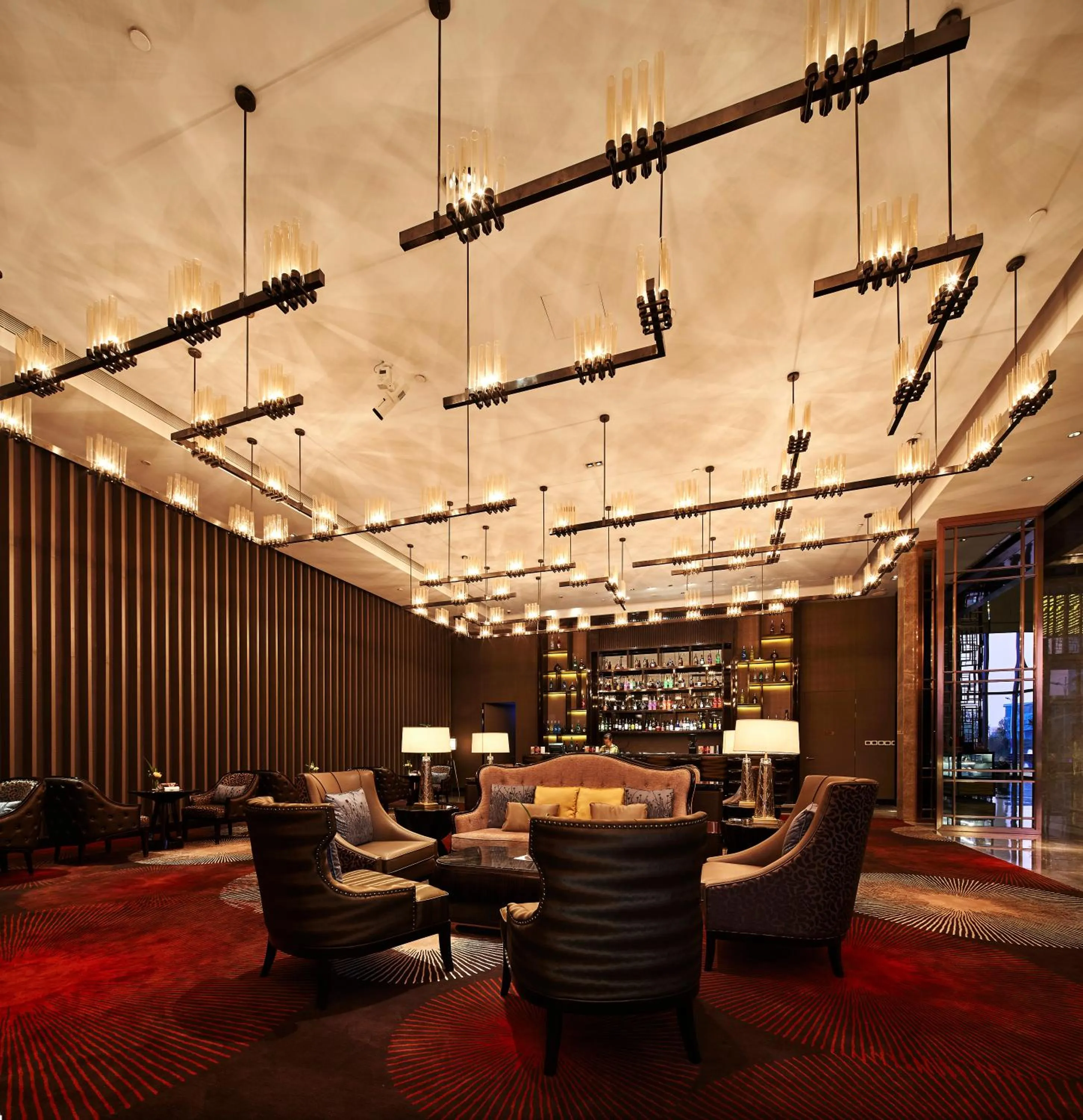 Lounge or bar in Wanda Realm Hotel Dongying