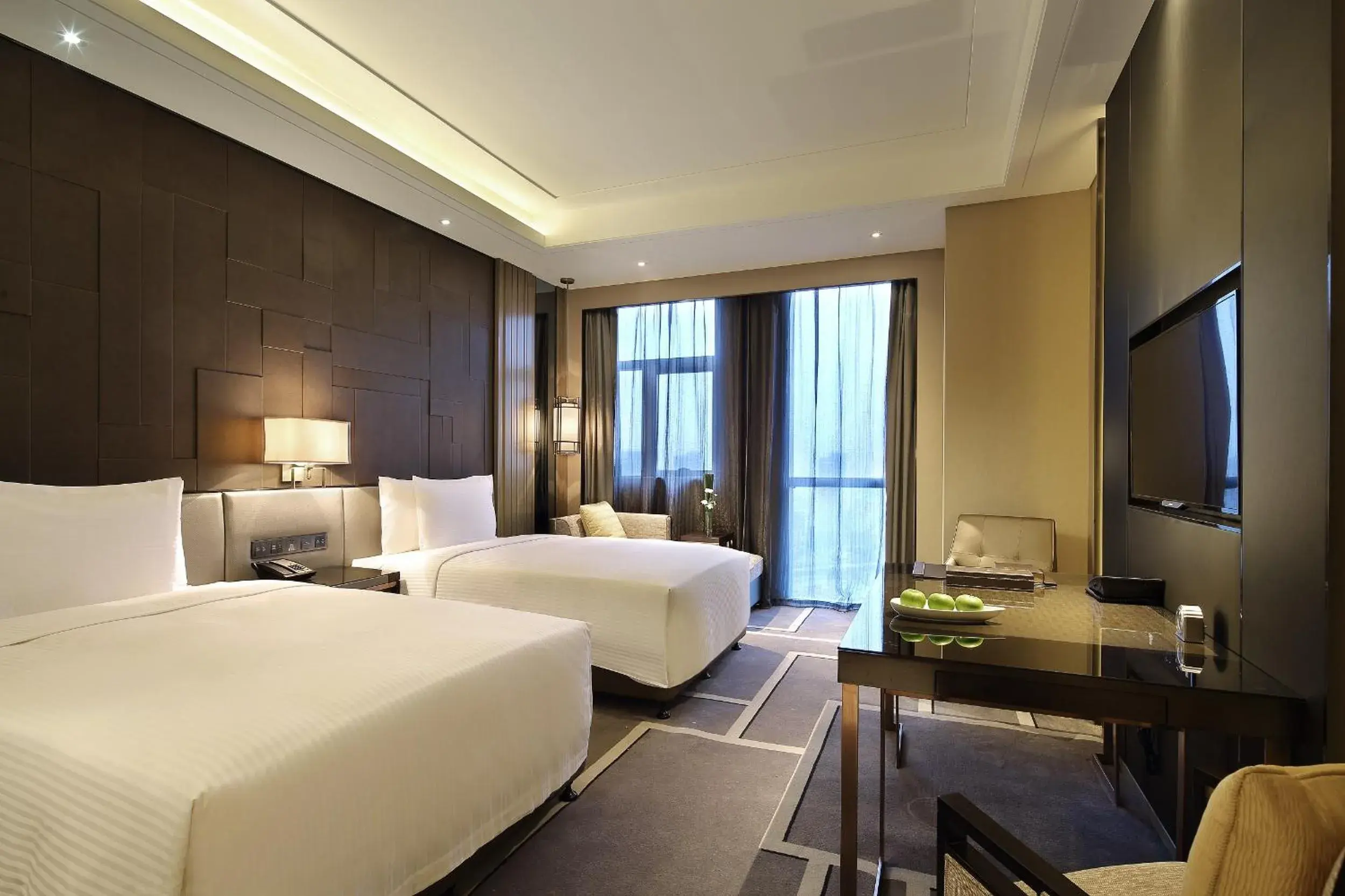 Superior Twin Room in Wanda Realm Hotel Dongying Superior Twin Room in Wanda Realm Hotel Dongying