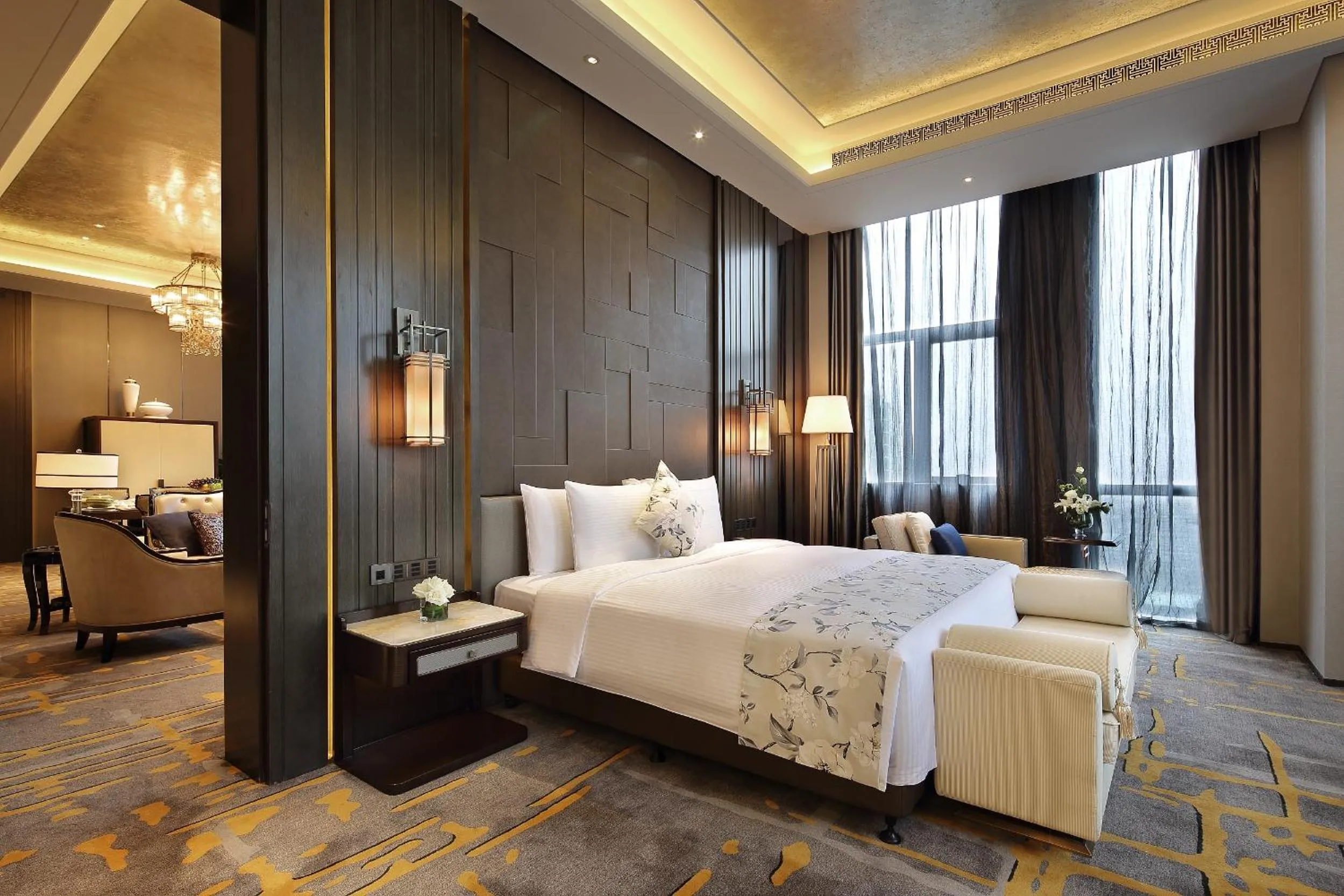 Photo of the whole room, Bed in Wanda Realm Hotel Dongying