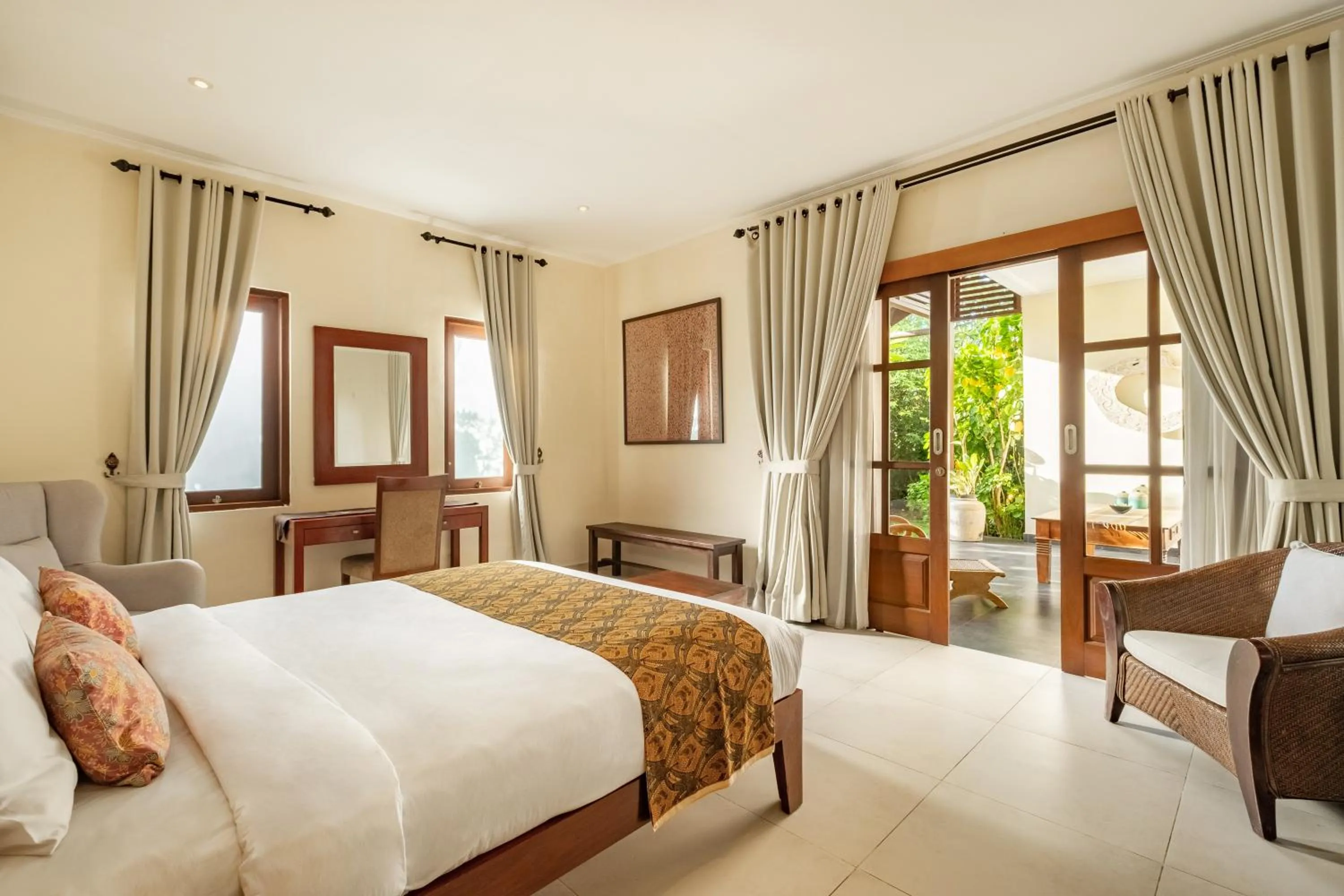 Bed in Villa Balidamai