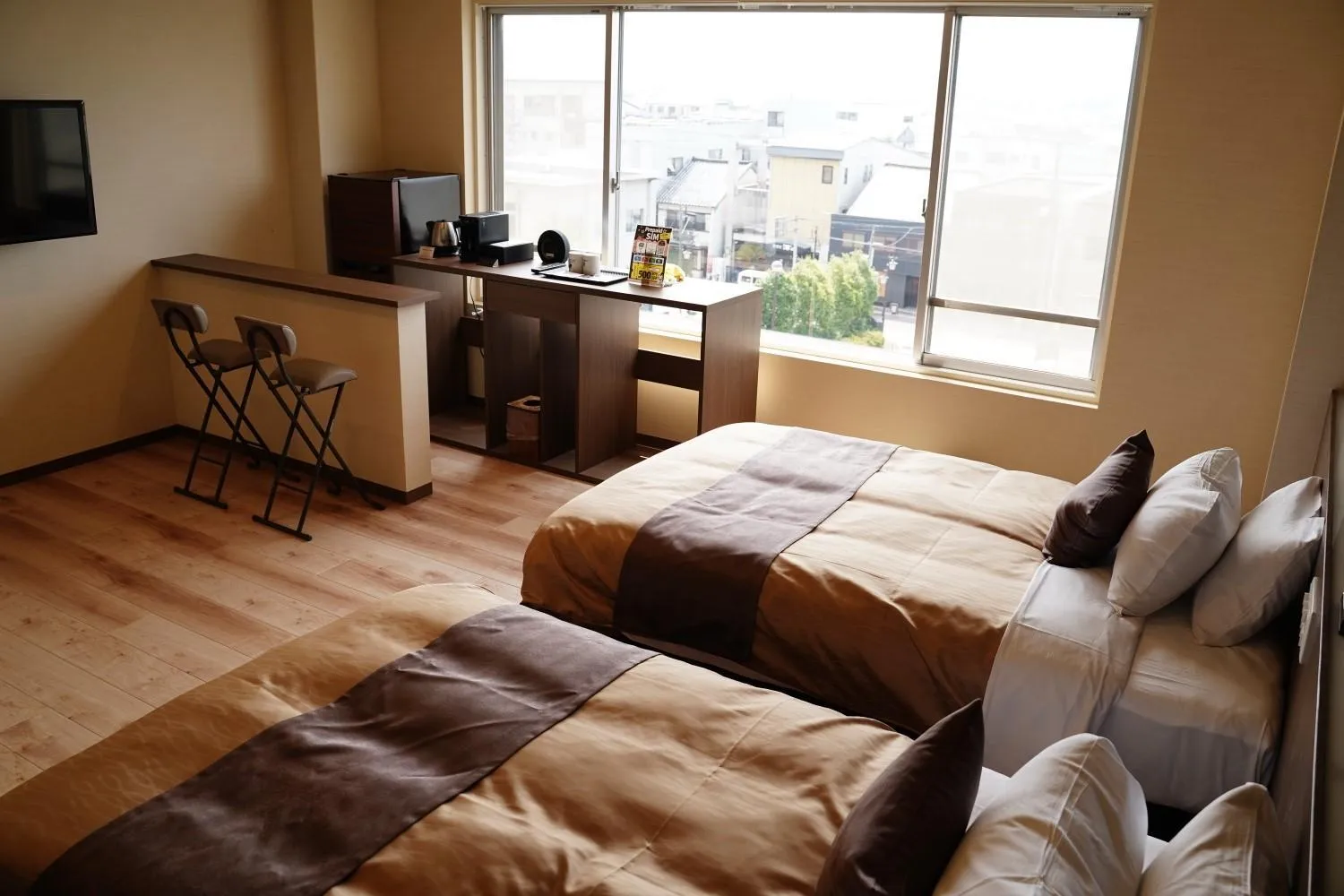 Bed in LiVEMAX RESORT Kaga Yamashiro