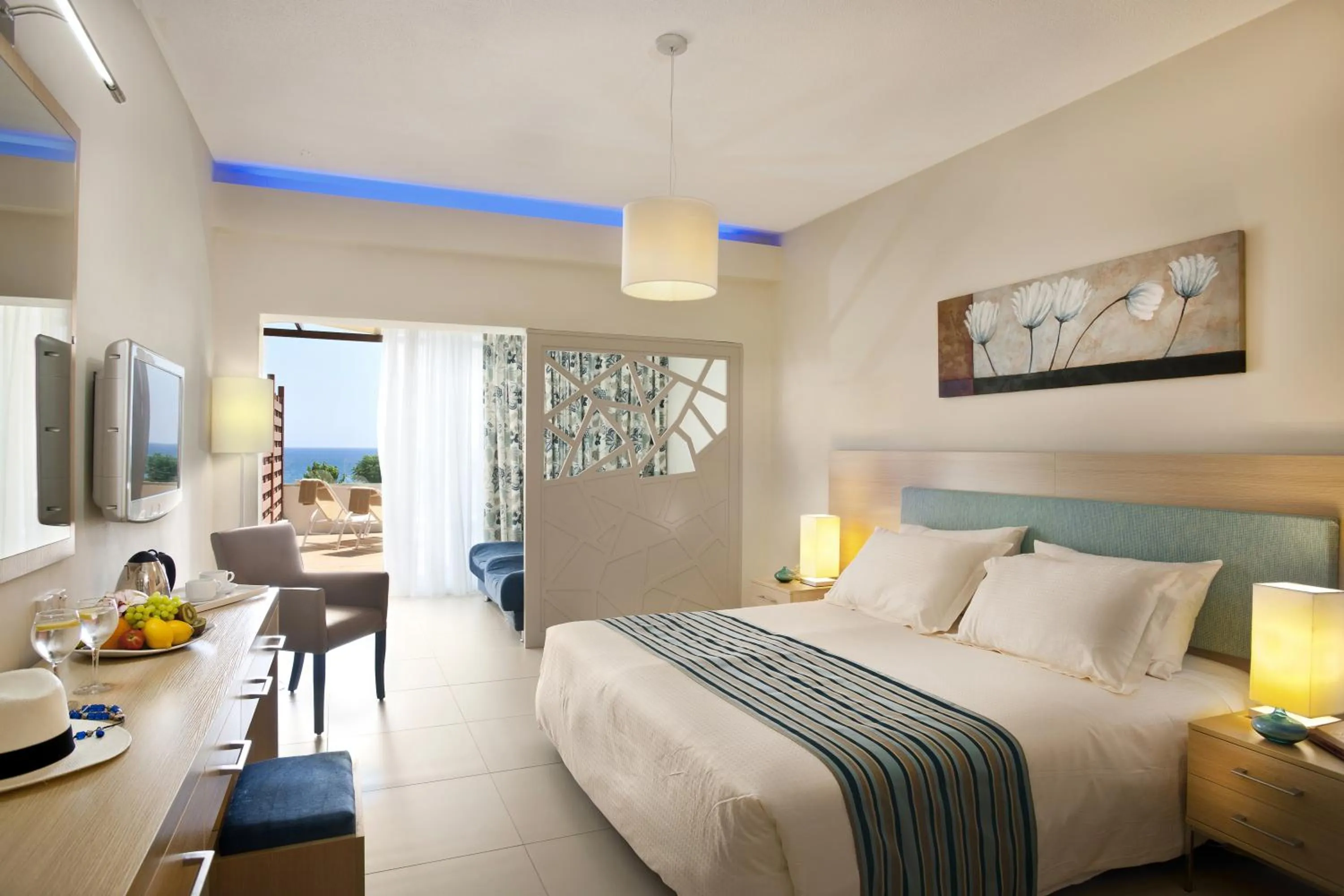 Bedroom, Bed in Pernera Beach Hotel