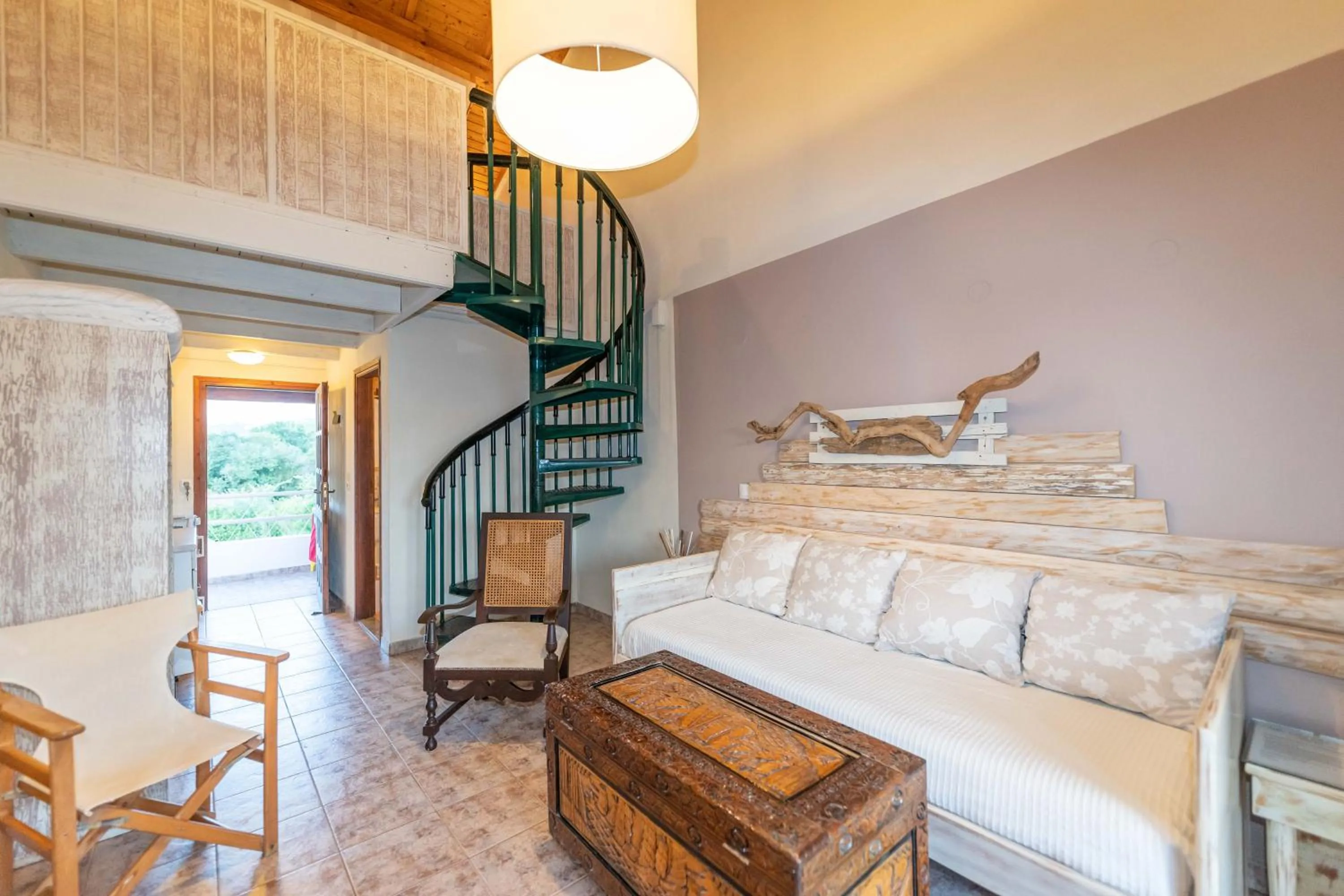Living room in Villa Del Sol Corfu