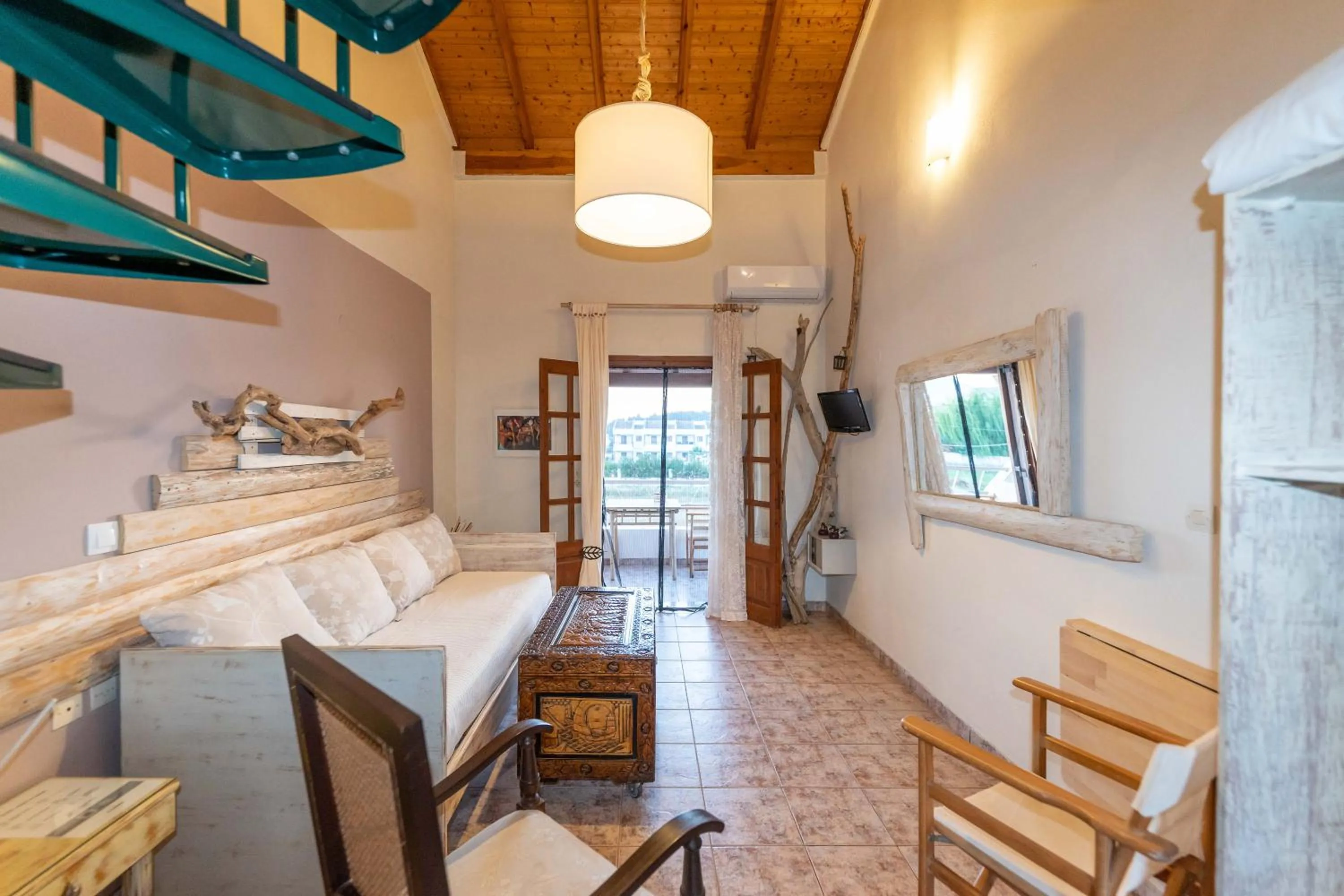 Living room in Villa Del Sol Corfu