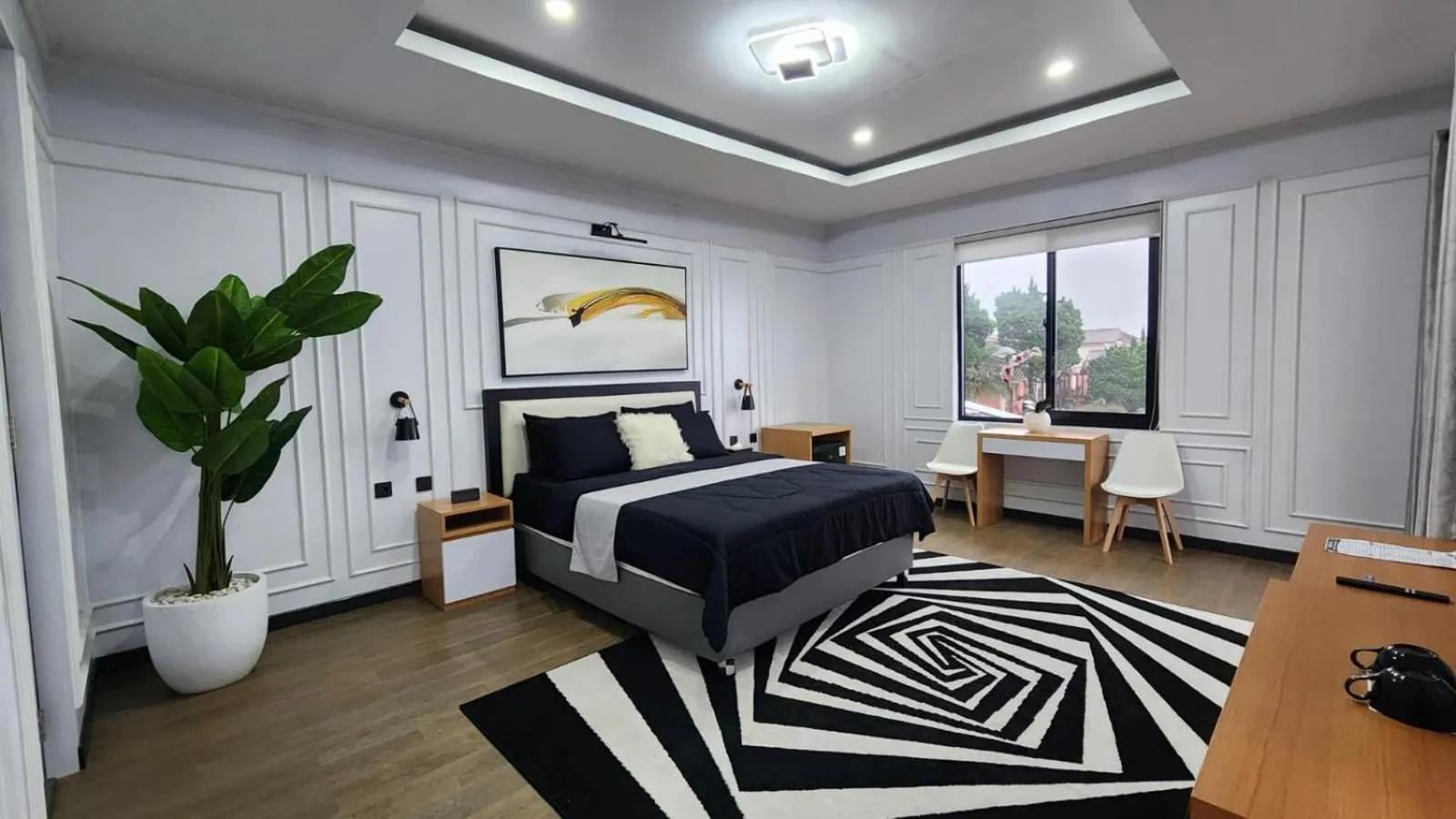 Bed in Nur Alam Hotel Lembang