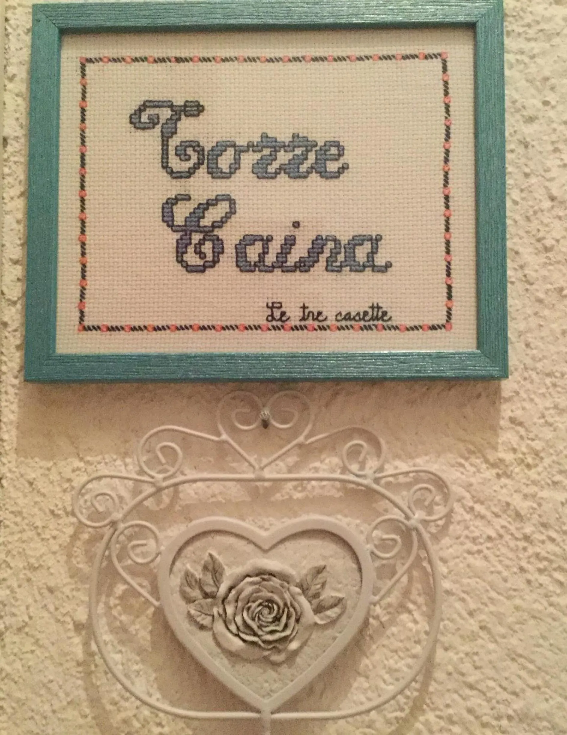 Decorative detail in B&B Le Tre Casette