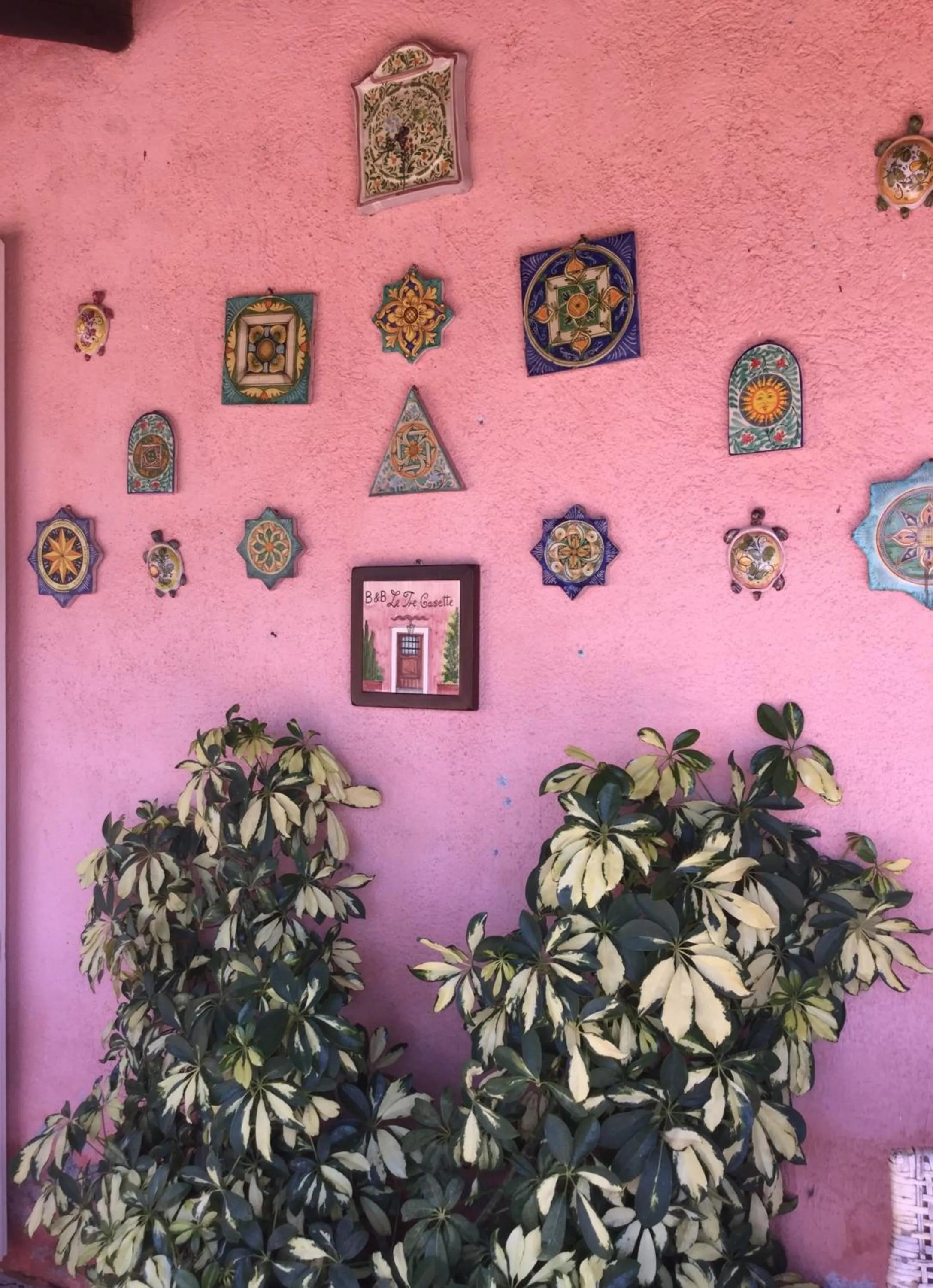 Decorative detail in B&B Le Tre Casette