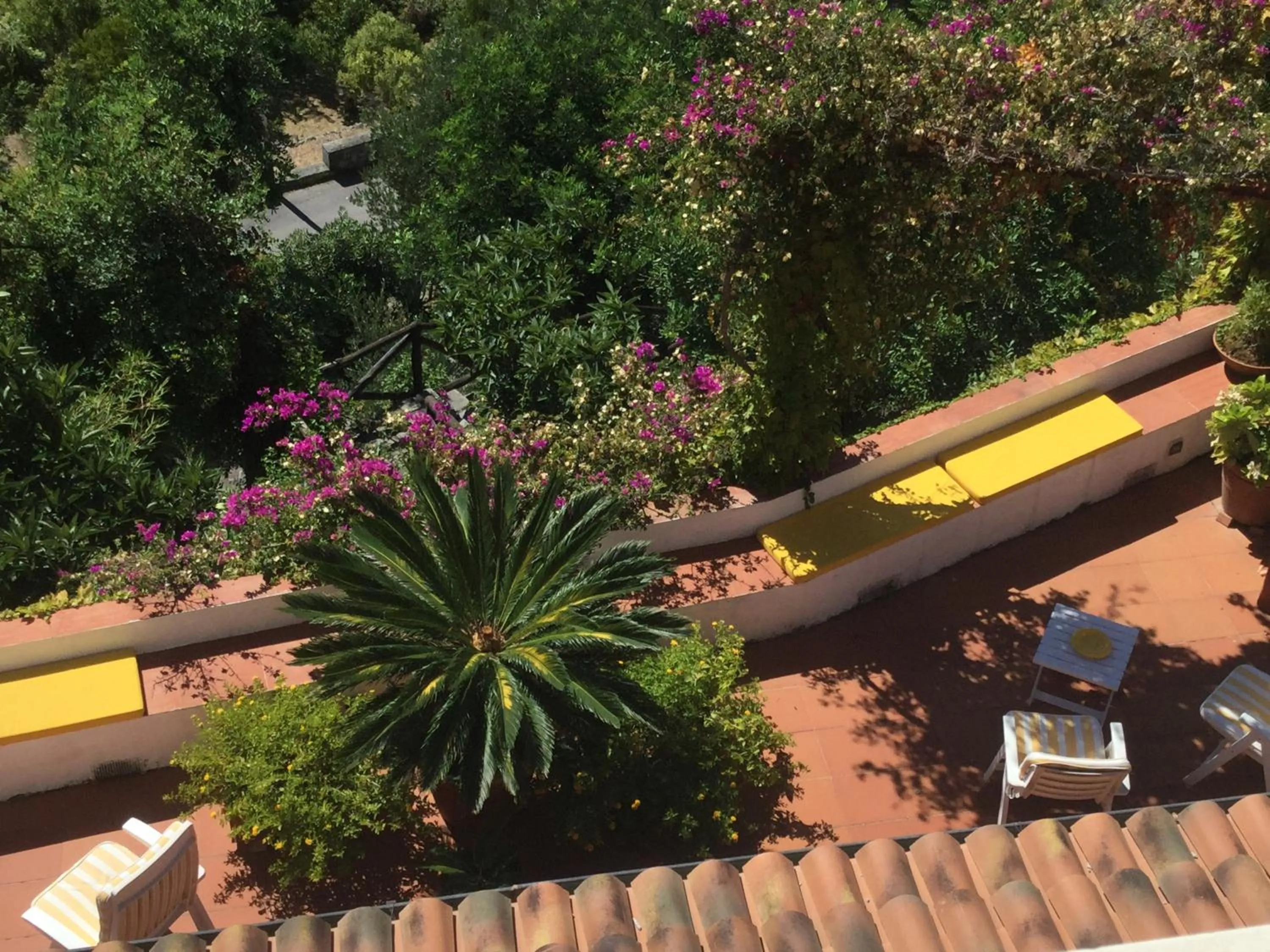 Garden view in B&B Le Tre Casette