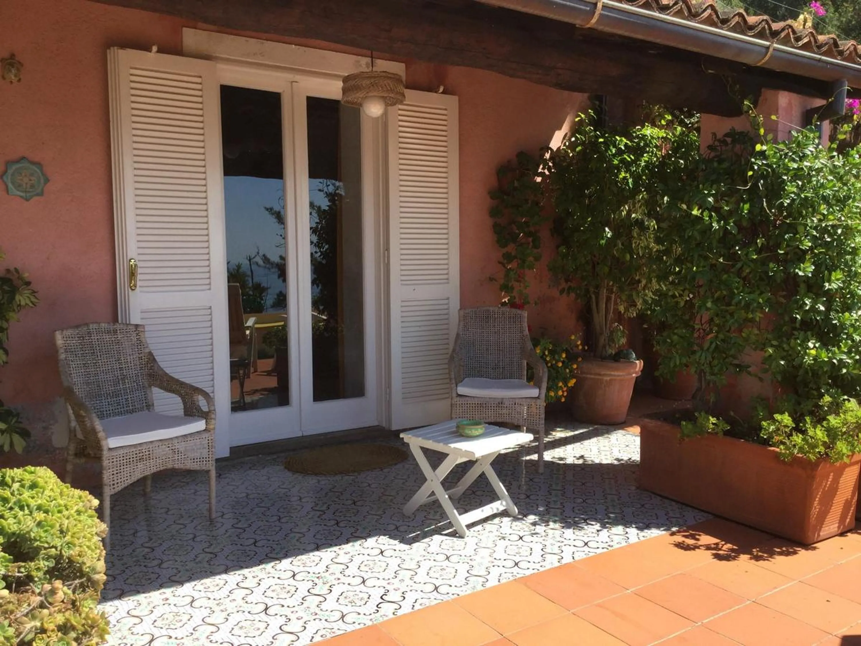 Patio in B&B Le Tre Casette