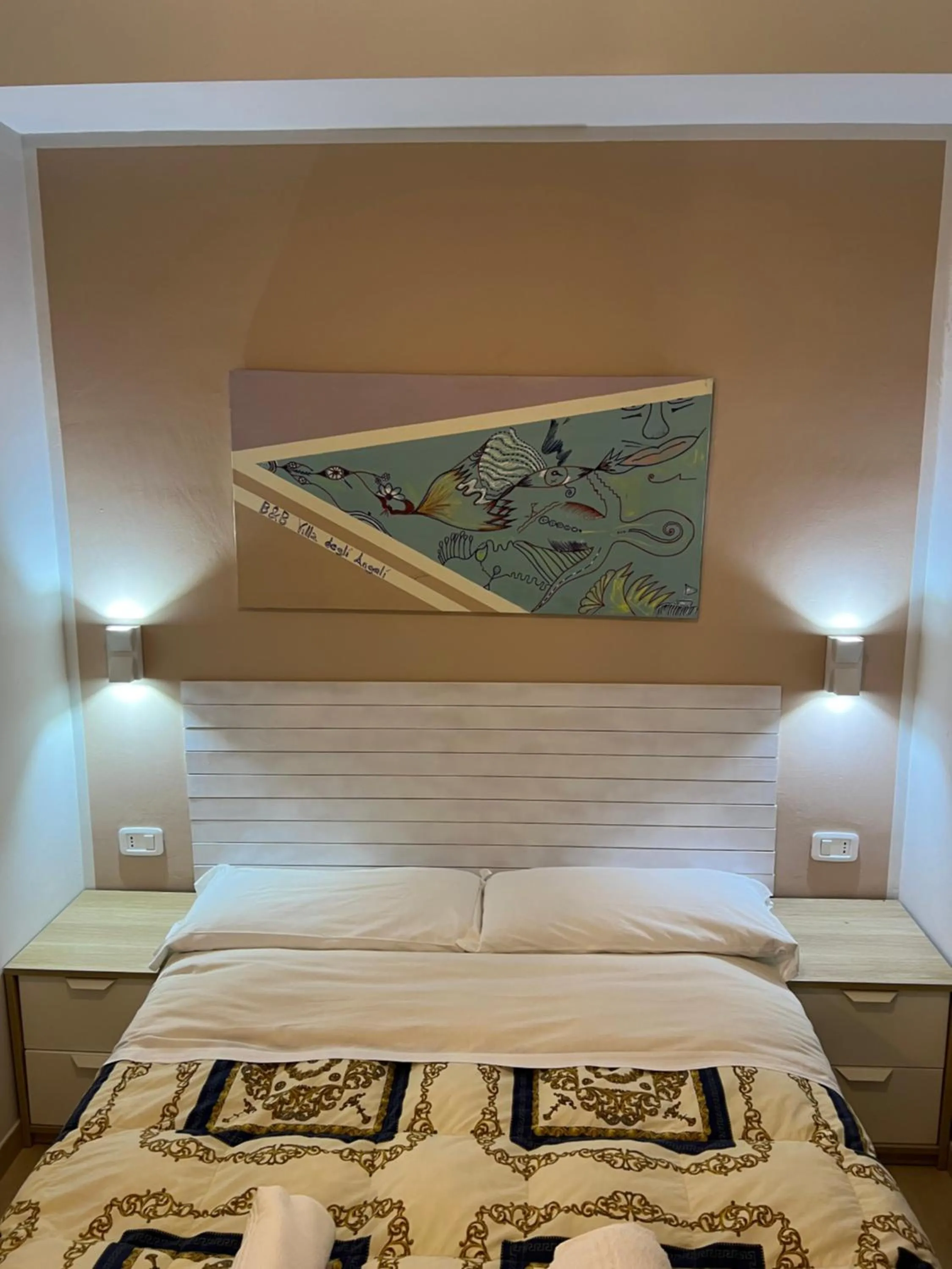 Bedroom, Bed in B&B Villa degli Angeli