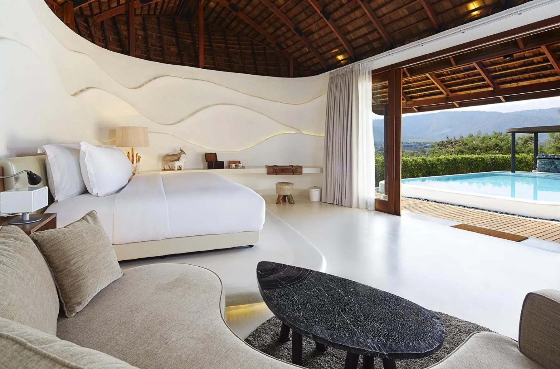 Bed in Boribot Pool Resort