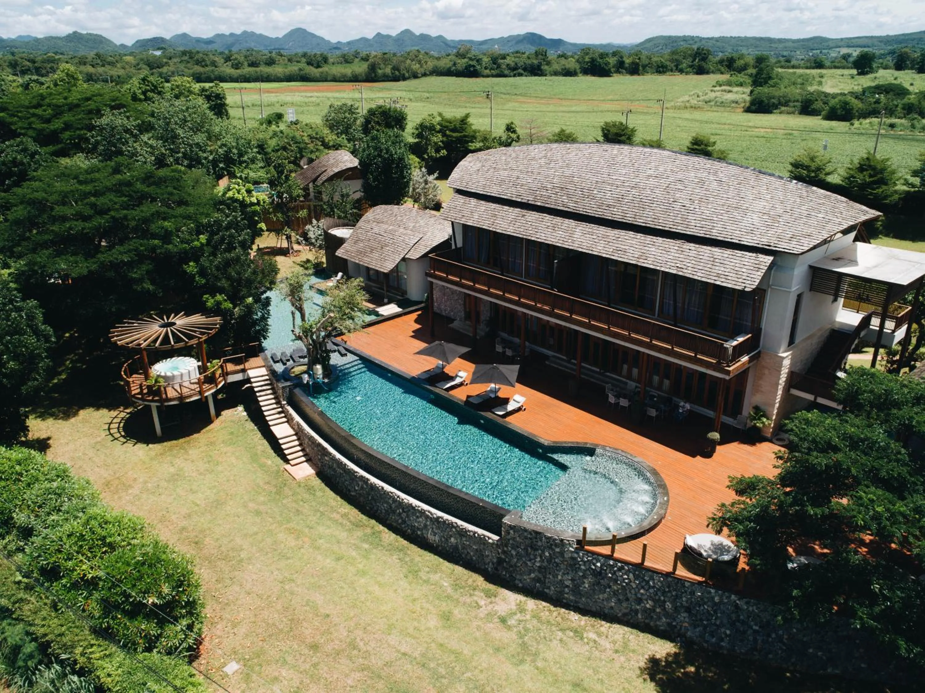 Bird's eye view in Boribot Pool Resort