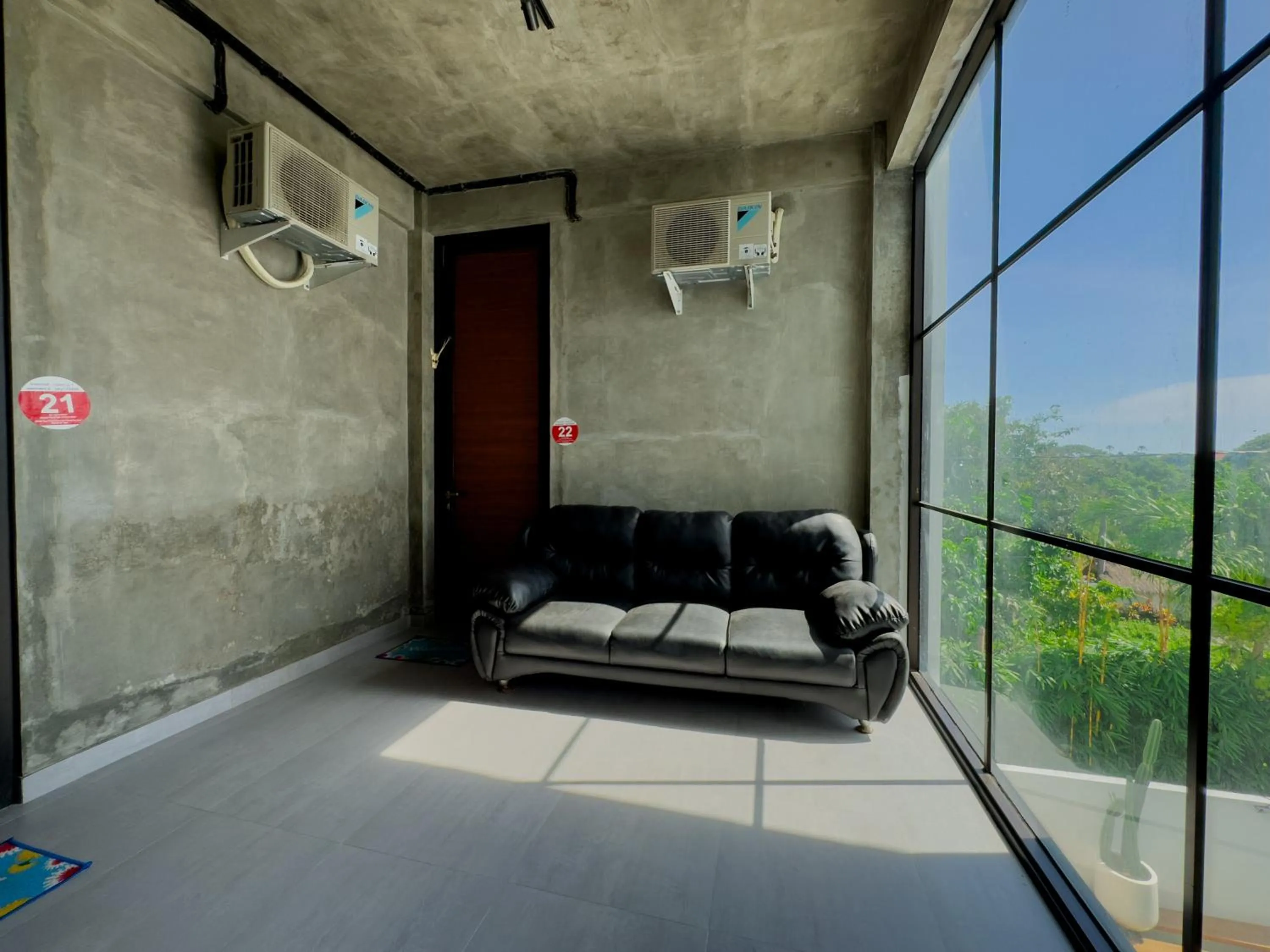 Seating area in Sky Apartments and Suites