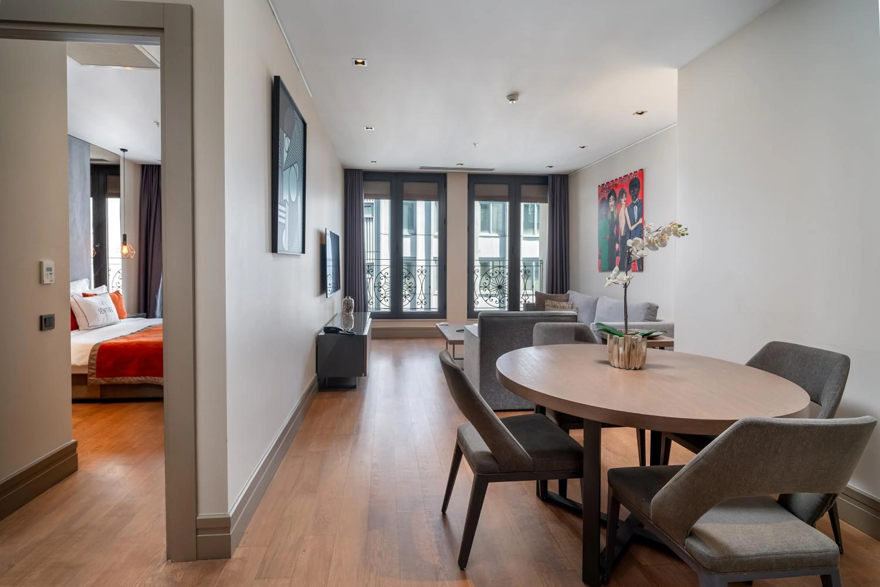 Bed in Sentire Hotels & Residences Taksim