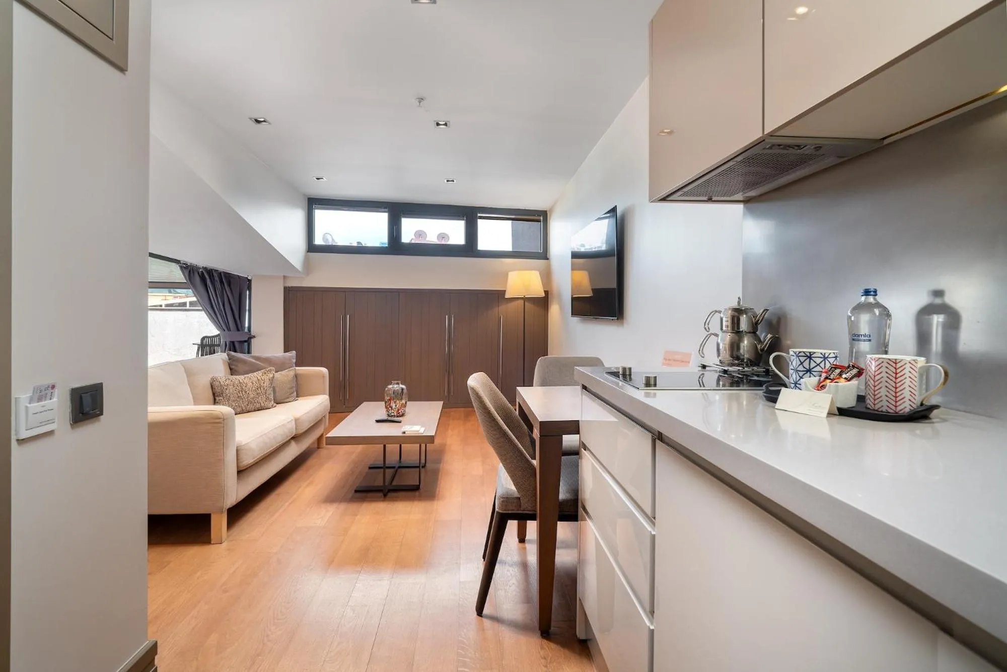 Kitchen or kitchenette in Sentire Hotels & Residences Taksim