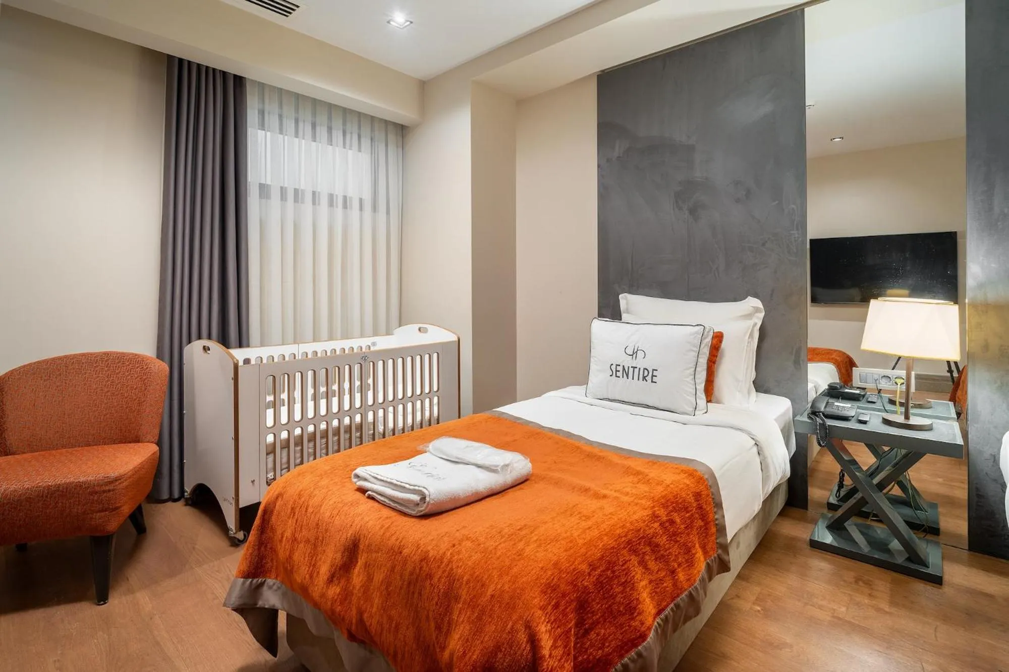 Bed in Sentire Hotels & Residences Taksim