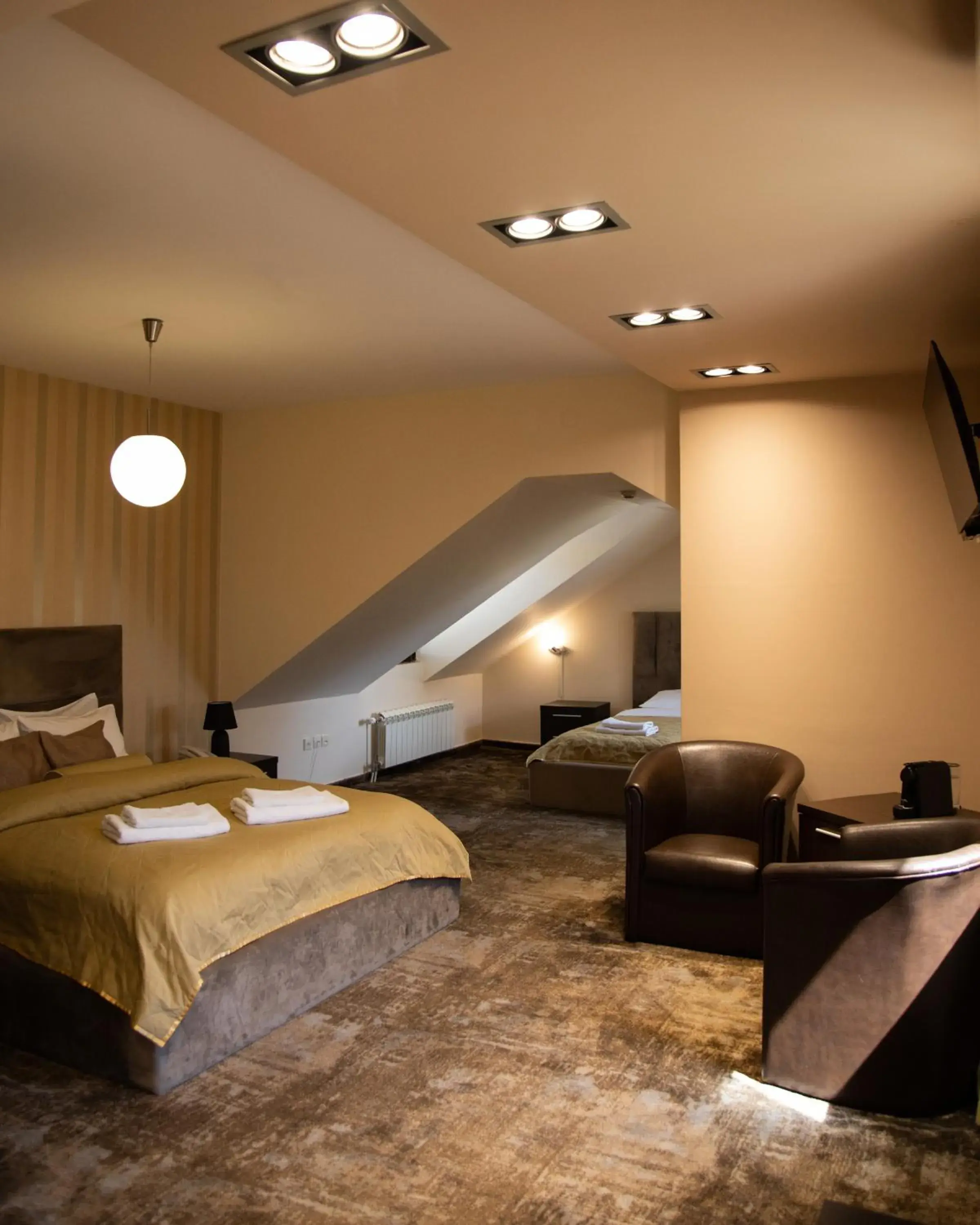 Quadruple Room with Garden View in Guest House Panorama Aqualux with Free Parking Quadruple Room with Garden View in Guest House Panorama Aqualux with Free Parking