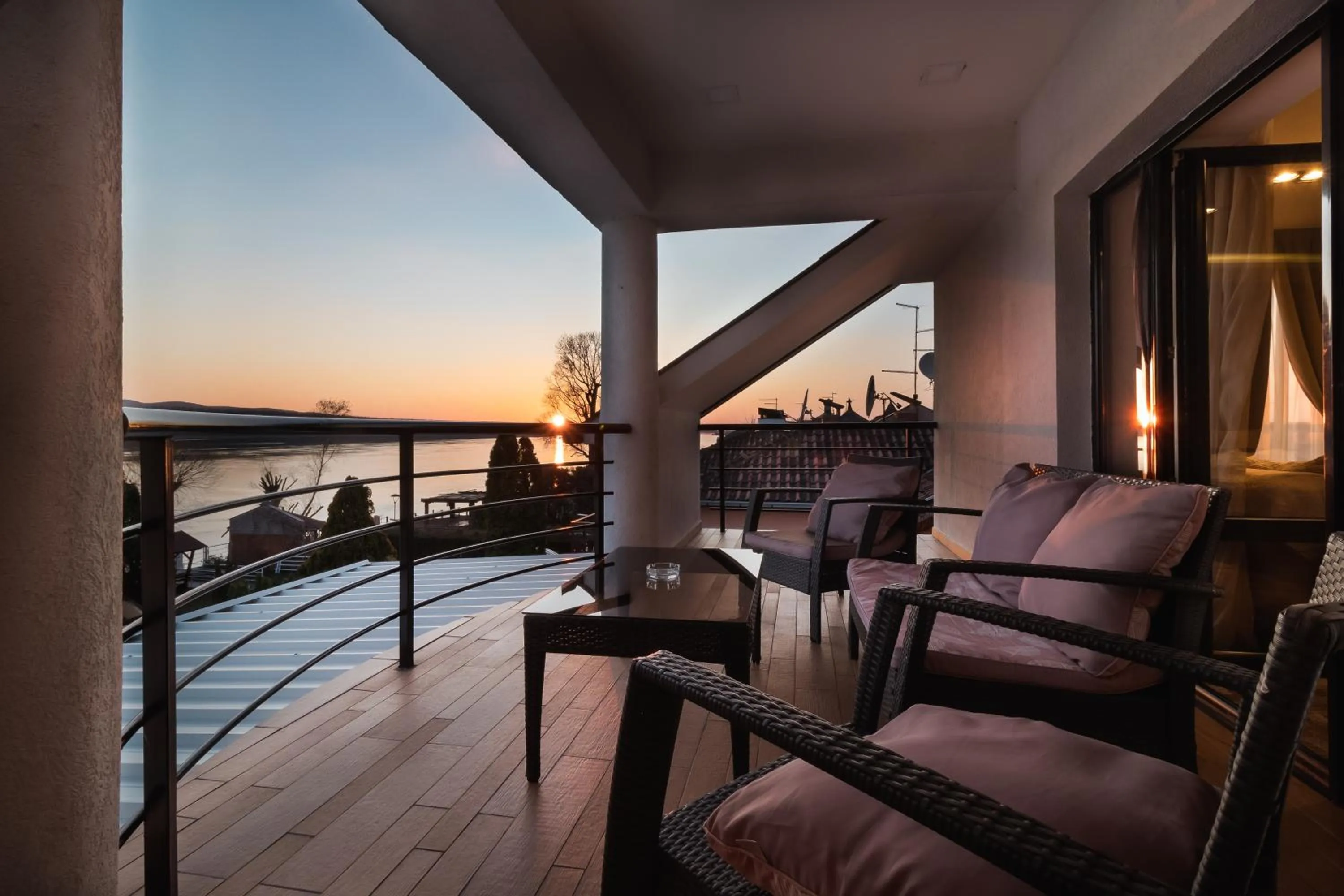 Balcony/Terrace in Guest House Panorama Aqualux with Free Parking